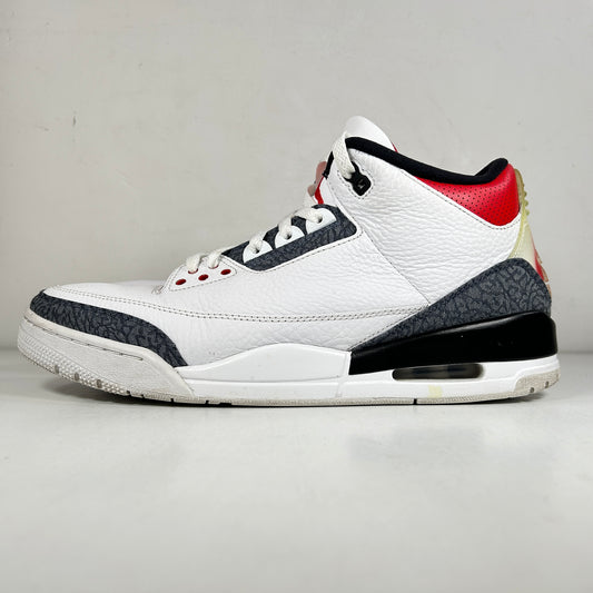 CZ6431 100 Jordan 3 Retro SE Fire Red Denim (2020) [USED] - 13 M (Used)