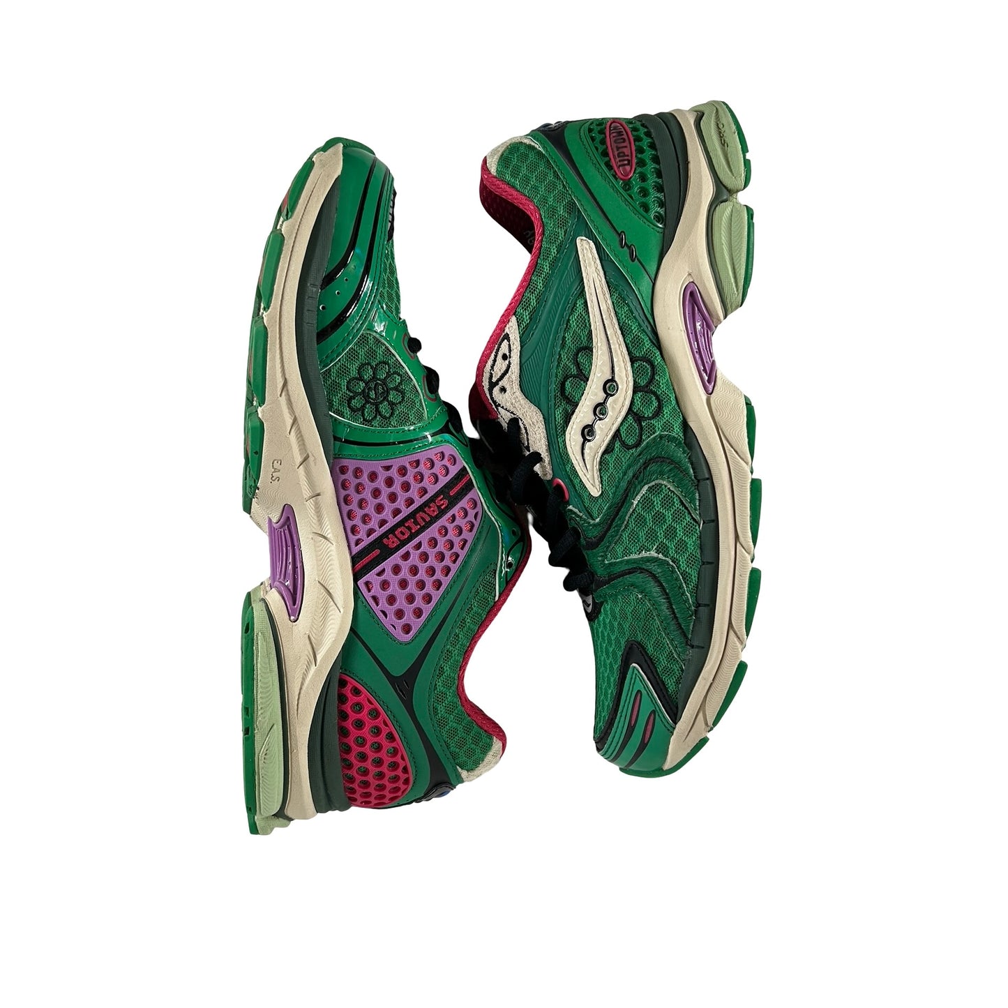 S70966 3 Saucony ProGrid Triumph 4 Jae Tips Flowers Grow Uptown Perilla [USED] - 9.5 M (Used2)