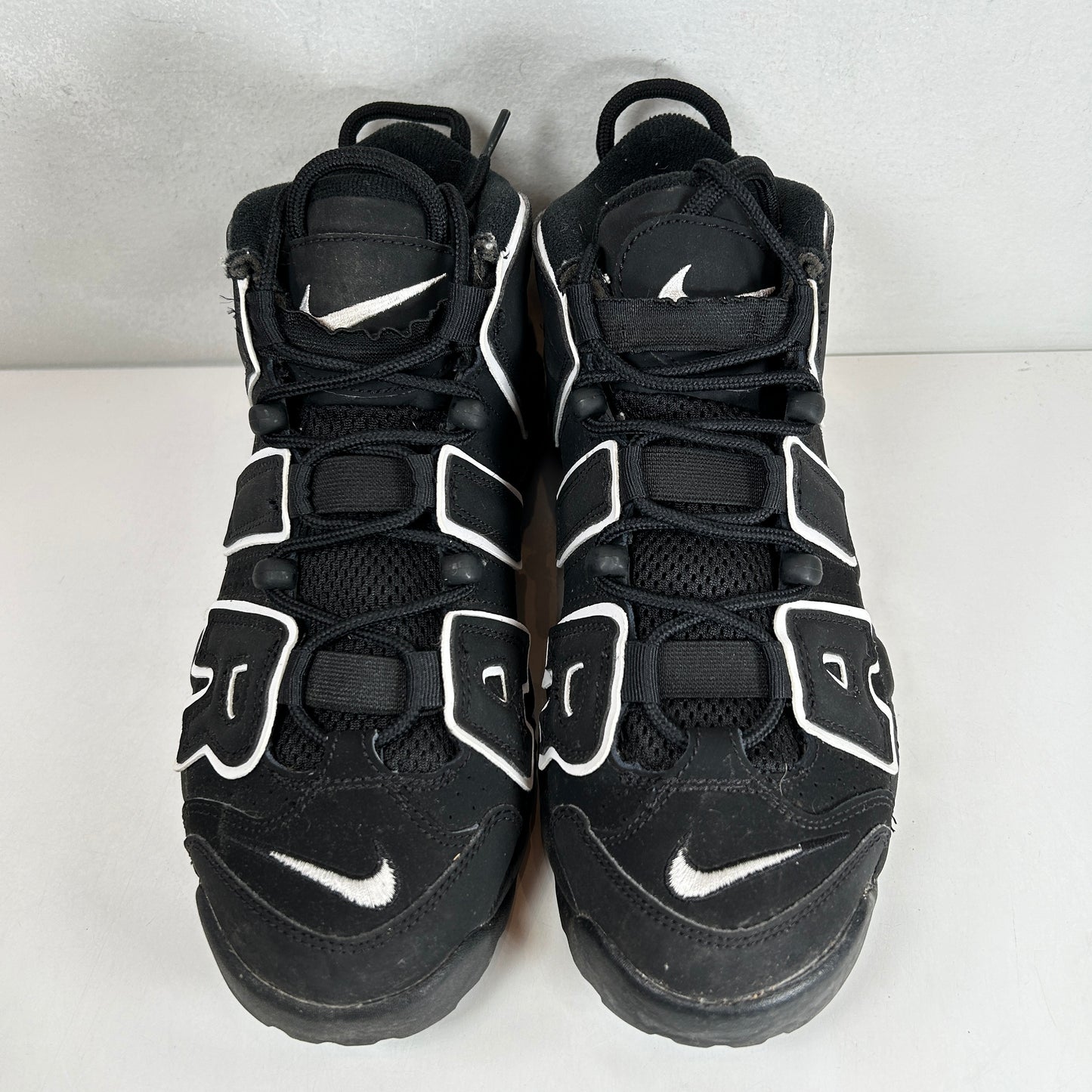 415082 002 Nike Air More Uptempo Black White (GS) [USED]  - 7 Y (Used)