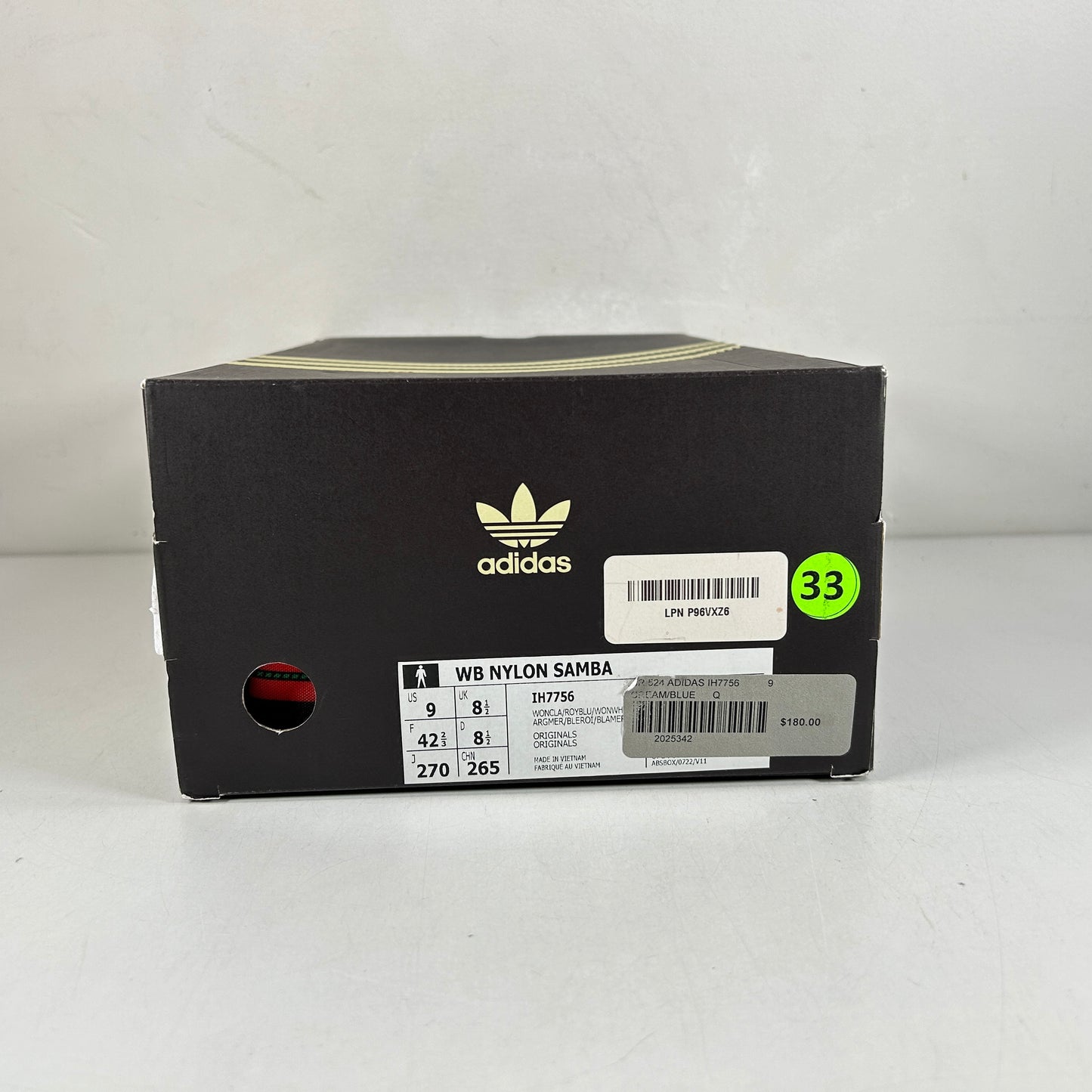 IH7756 adidas Samba Nylon Wales Bonner Wonder Clay Royal [USED] - 9 M (Used)