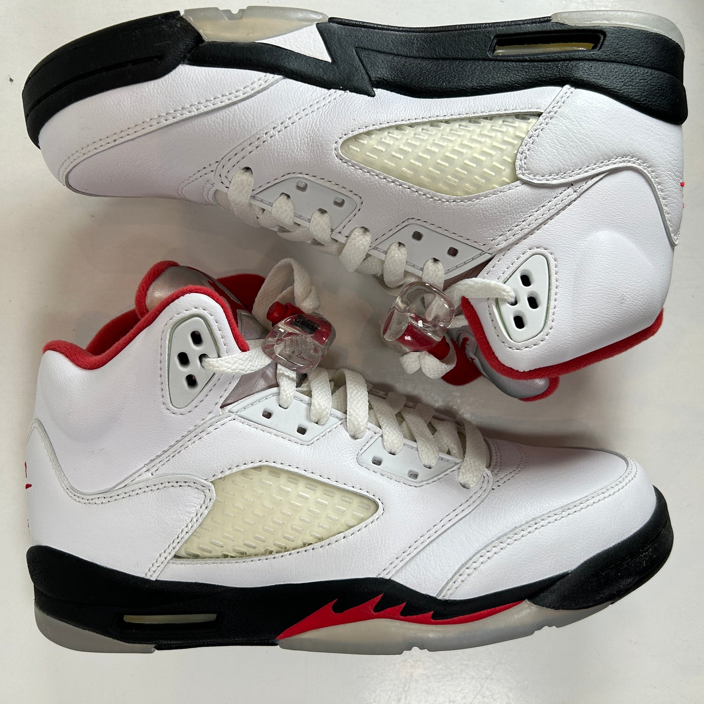 440888 102 Jordan 5 Retro Fire Red Silver Tongue (2020) (GS) [CONDITIONAL]