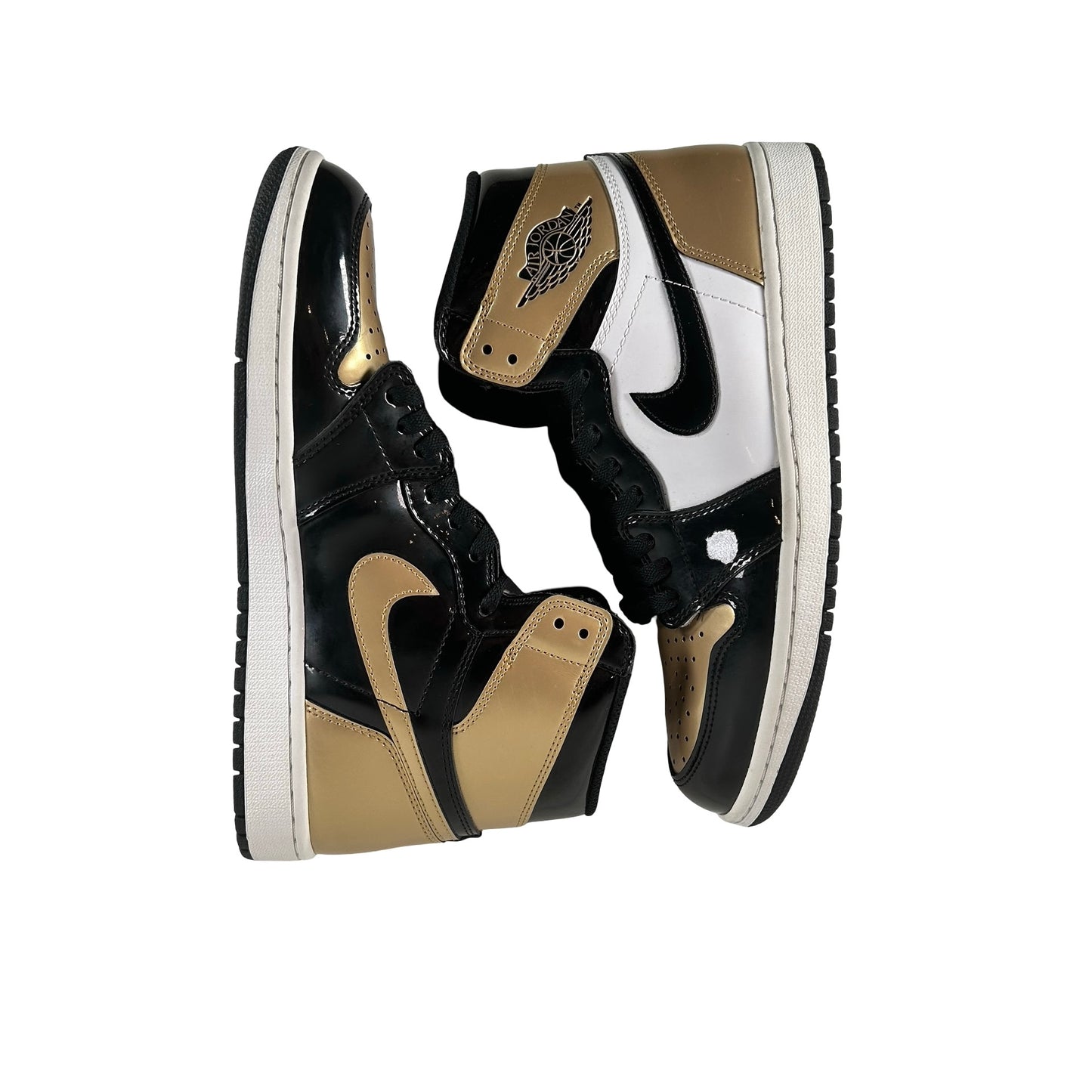 861428 007 Jordan 1 Retro High NRG Patent Gold Toe [USED] - 9 M (Used)