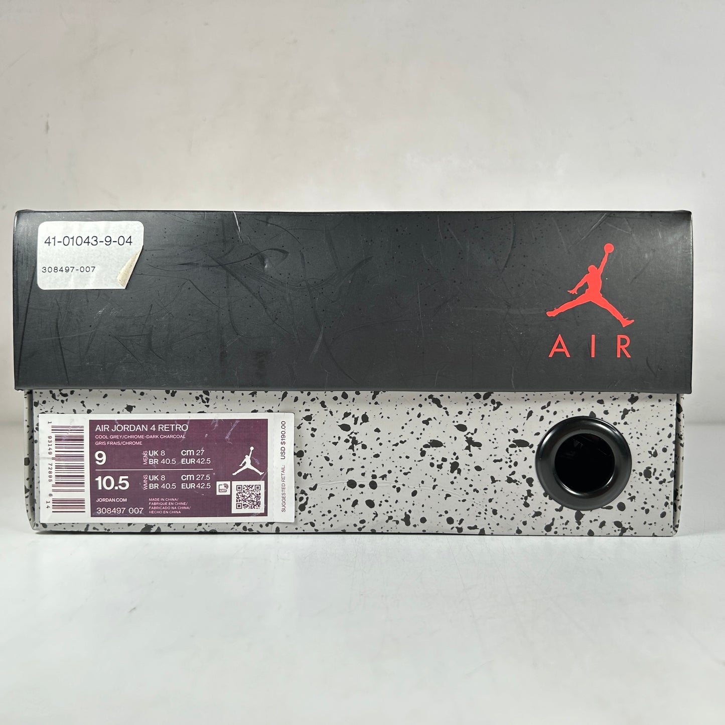 308497 007 Jordan 4 Retro Cool Grey (2019) [USED] - 9 M (Used)