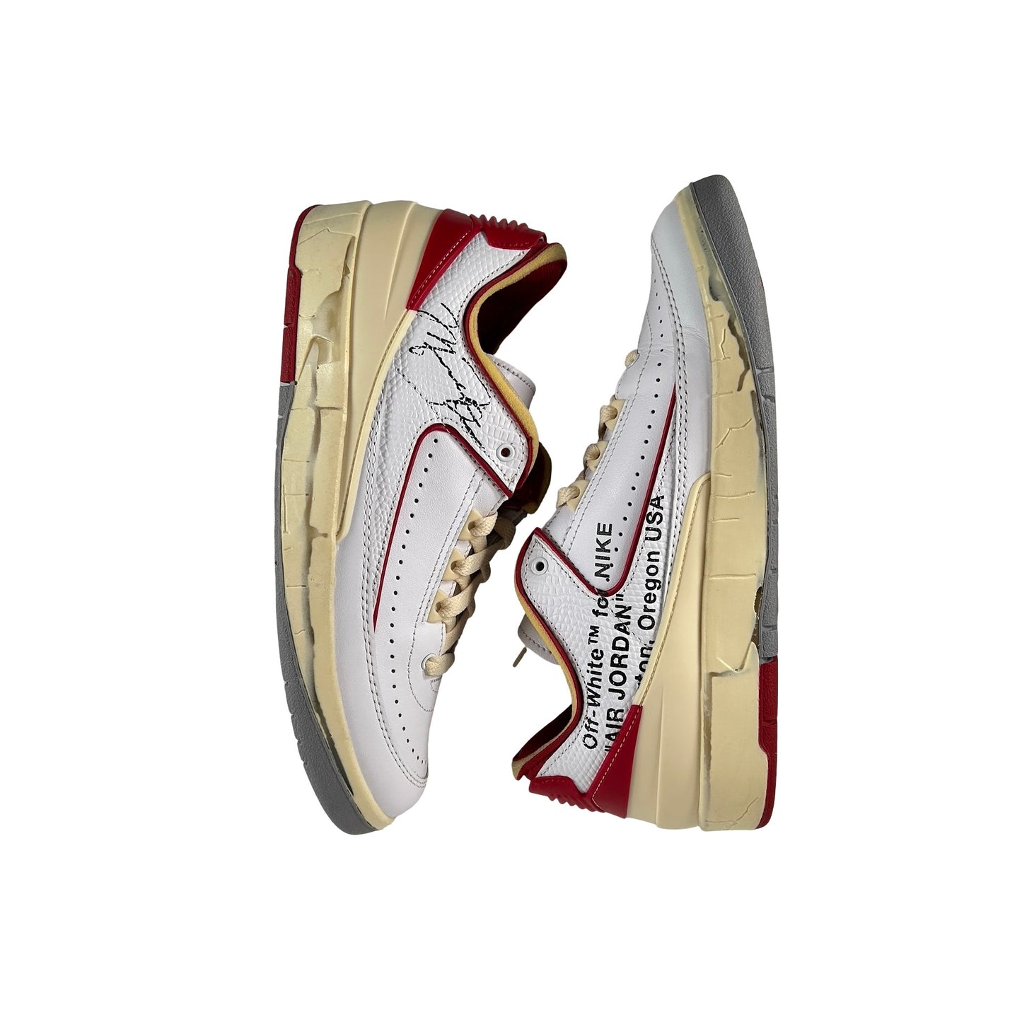 DJ4375 106 Jordan 2 Retro Low SP Off-White White Red [USED] - 6.5 M (Used)
