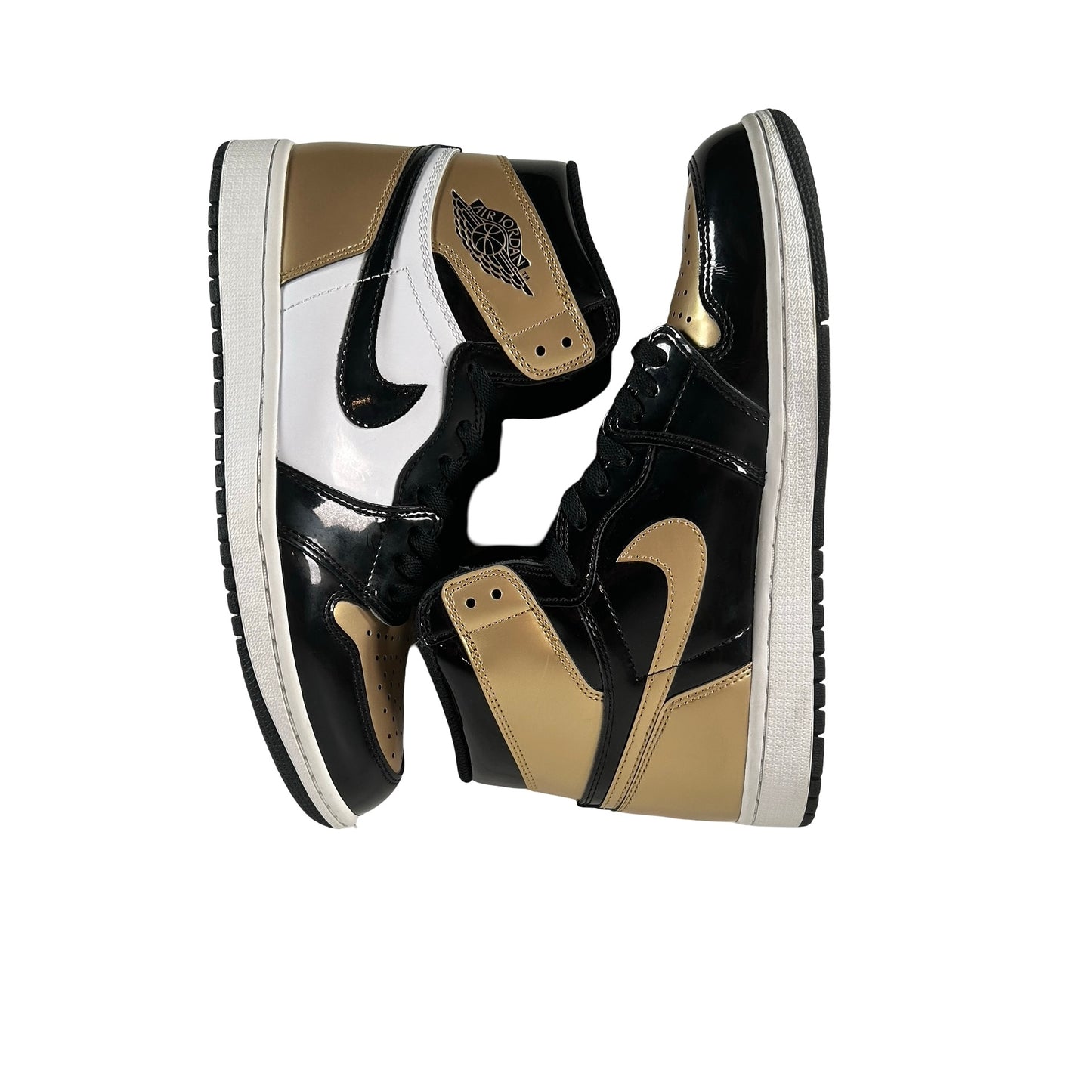 861428 007 Jordan 1 Retro High NRG Patent Gold Toe [USED] - 9 M (Used)
