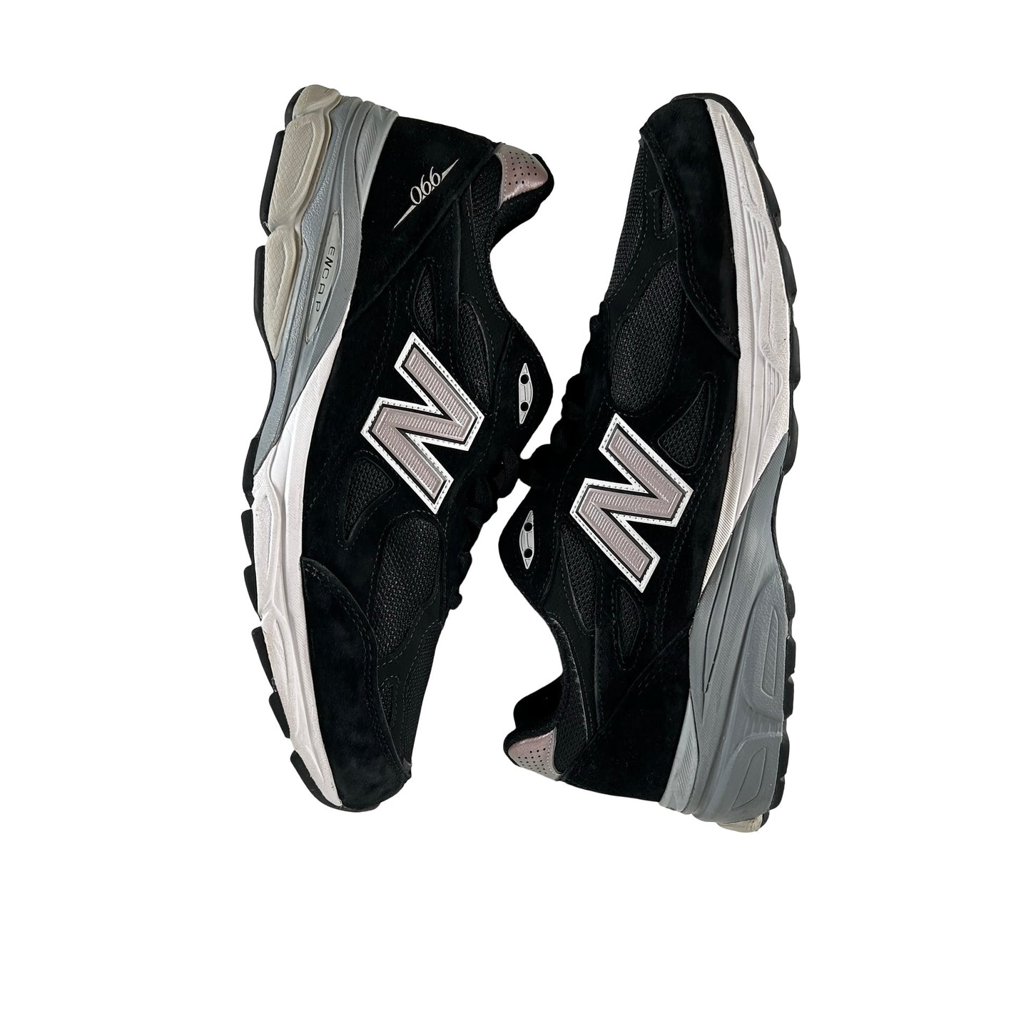 M990BS3 New Balance 990v3 MiUSA Black White [USED] - 12 M (Used)