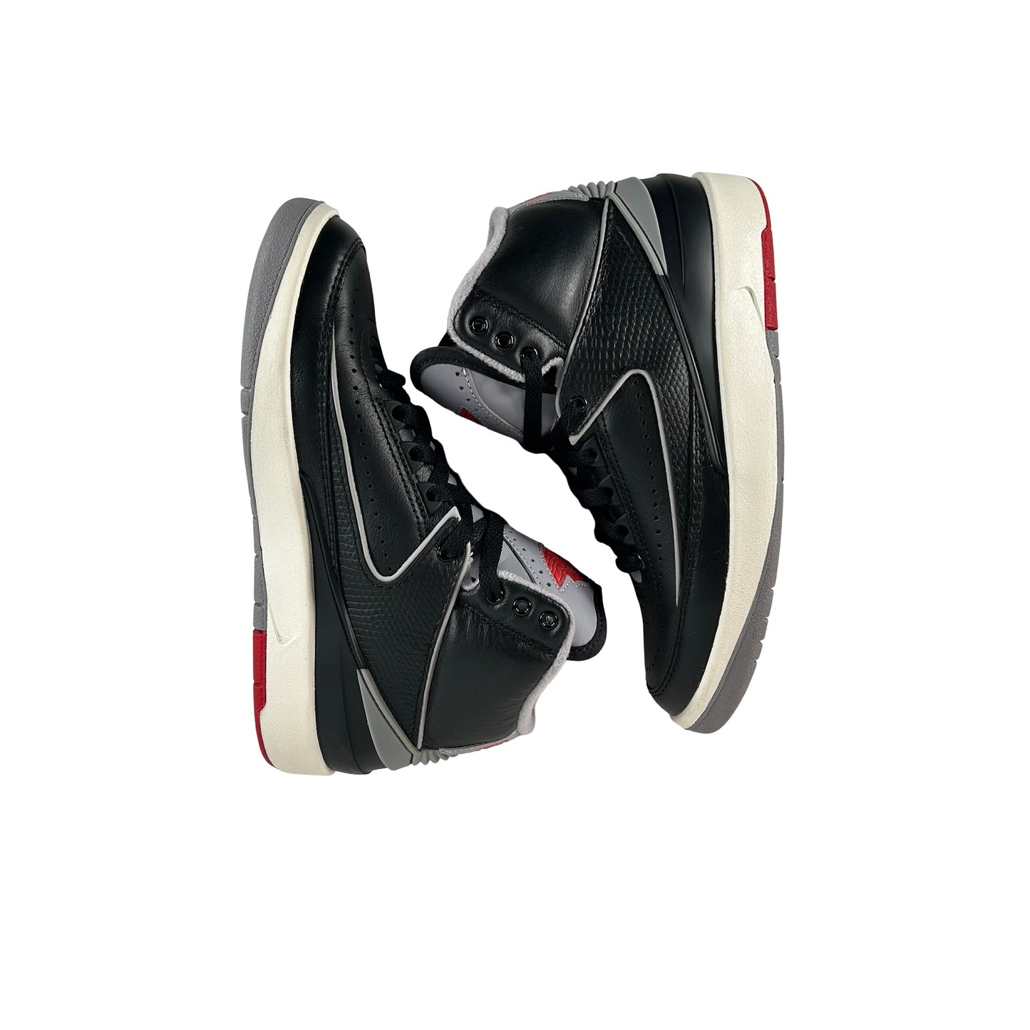 DQ8562 001 Jordan 2 Retro Black Cement (GS) [USED] - 4 Y (Used) (No Box)