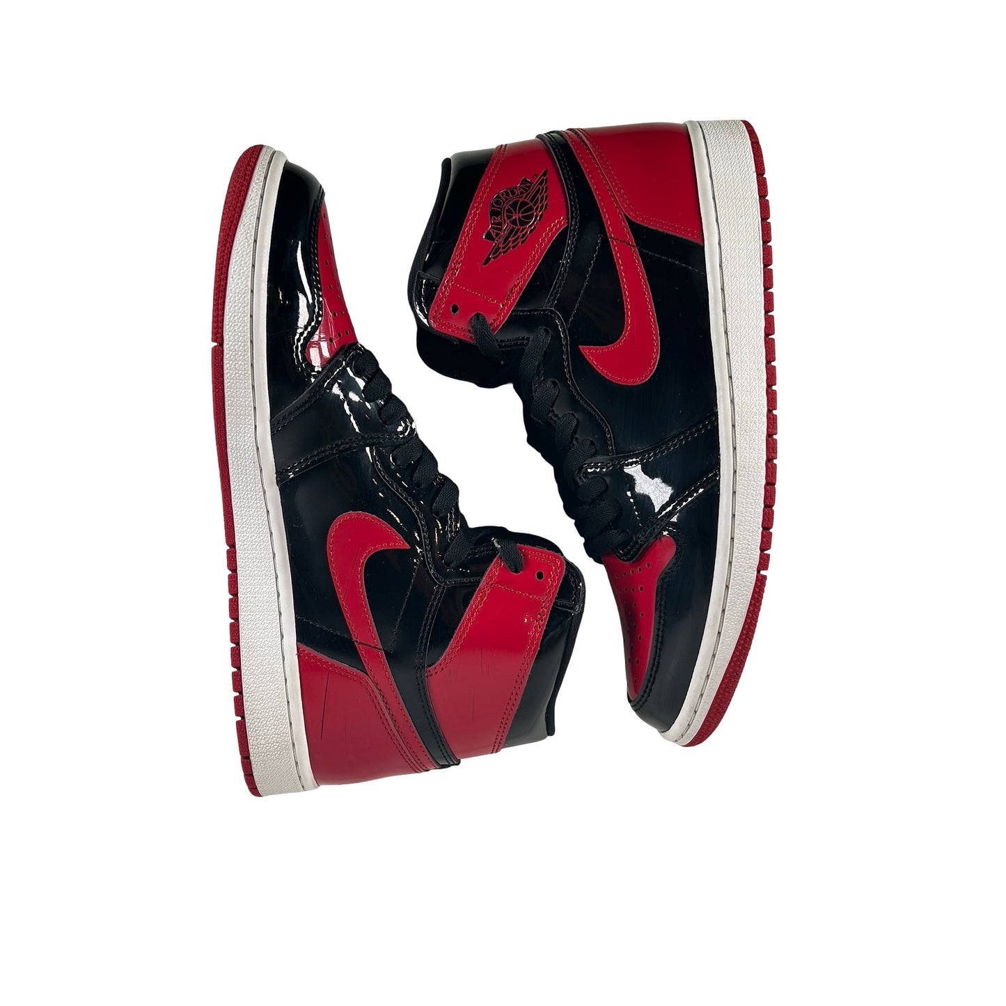 555088 063 Jordan 1 Retro High OG Patent Bred [USED] - 9 M (Used8)