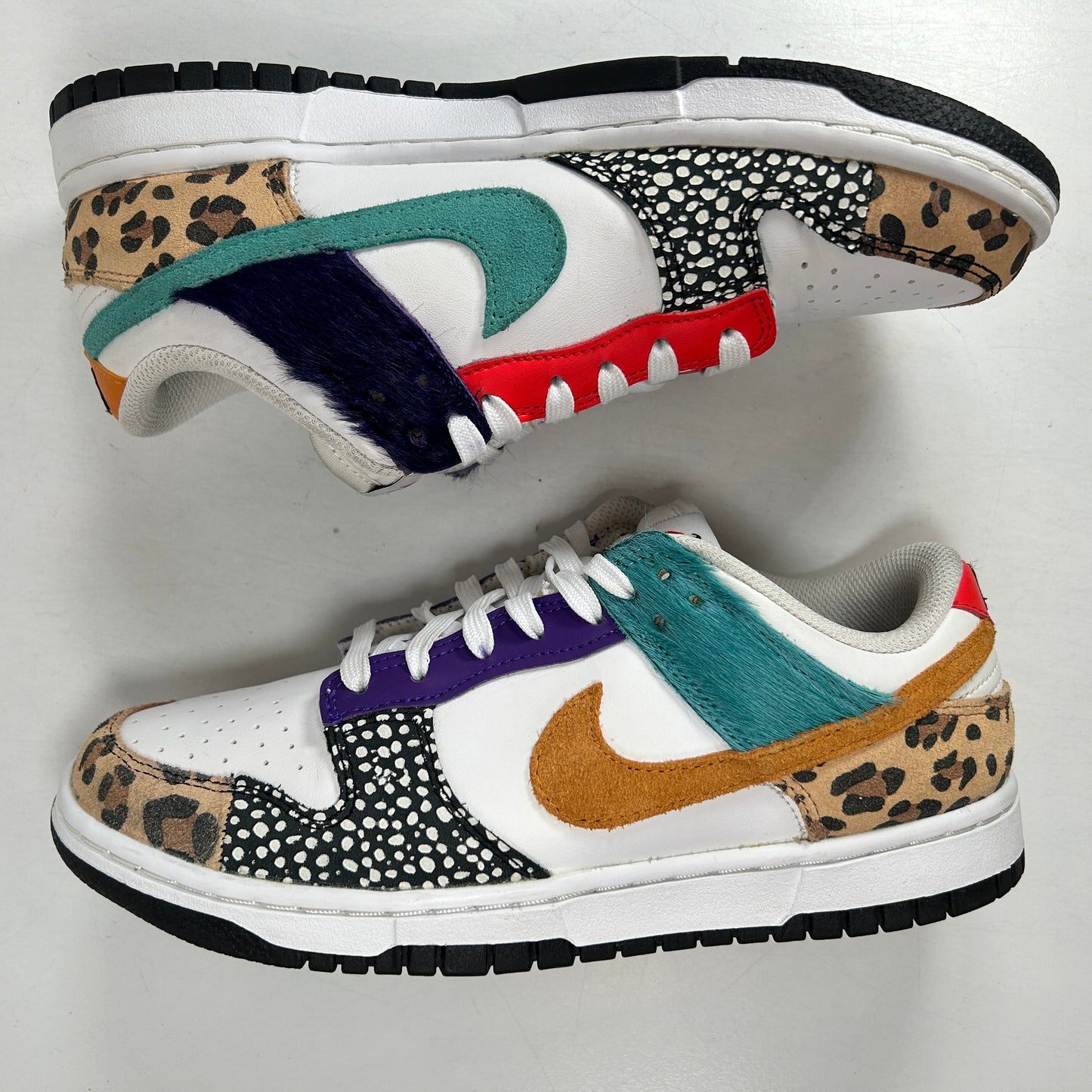 DN3866 100 Nike Dunk Low Safari Mix [USED] - 8 W (Used)