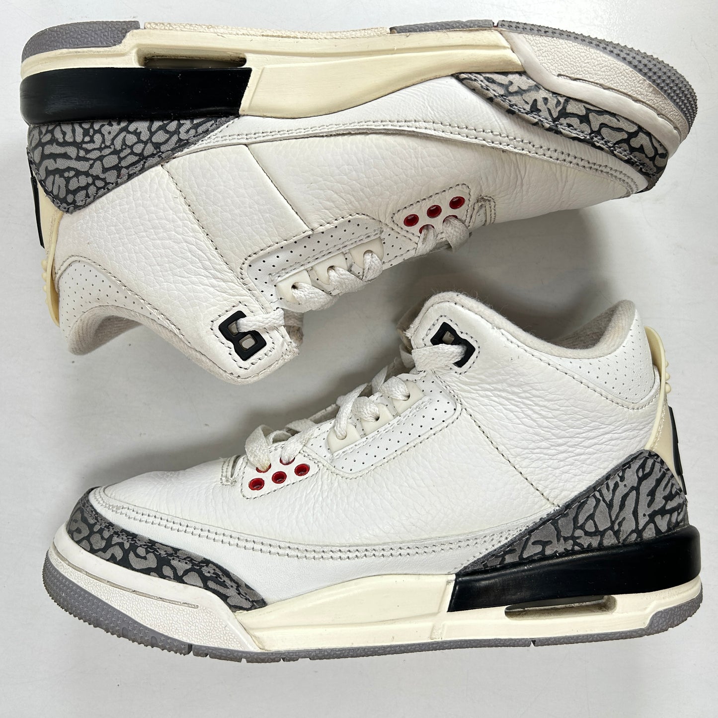 DM0967 100 Jordan 3 Retro White Cement Reimagined (GS) [USED] - 4 Y (Used) (No Box)