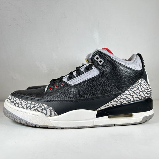 854262 001 Jordan 3 Black Cement 2018 [USED] - 10 M (Used) (No Box)