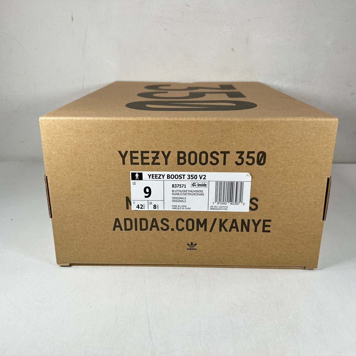 B37571 adidas Yeezy Boost 350 V2 Blue Tint (2017/2023) [USED] - 9 M (Used)