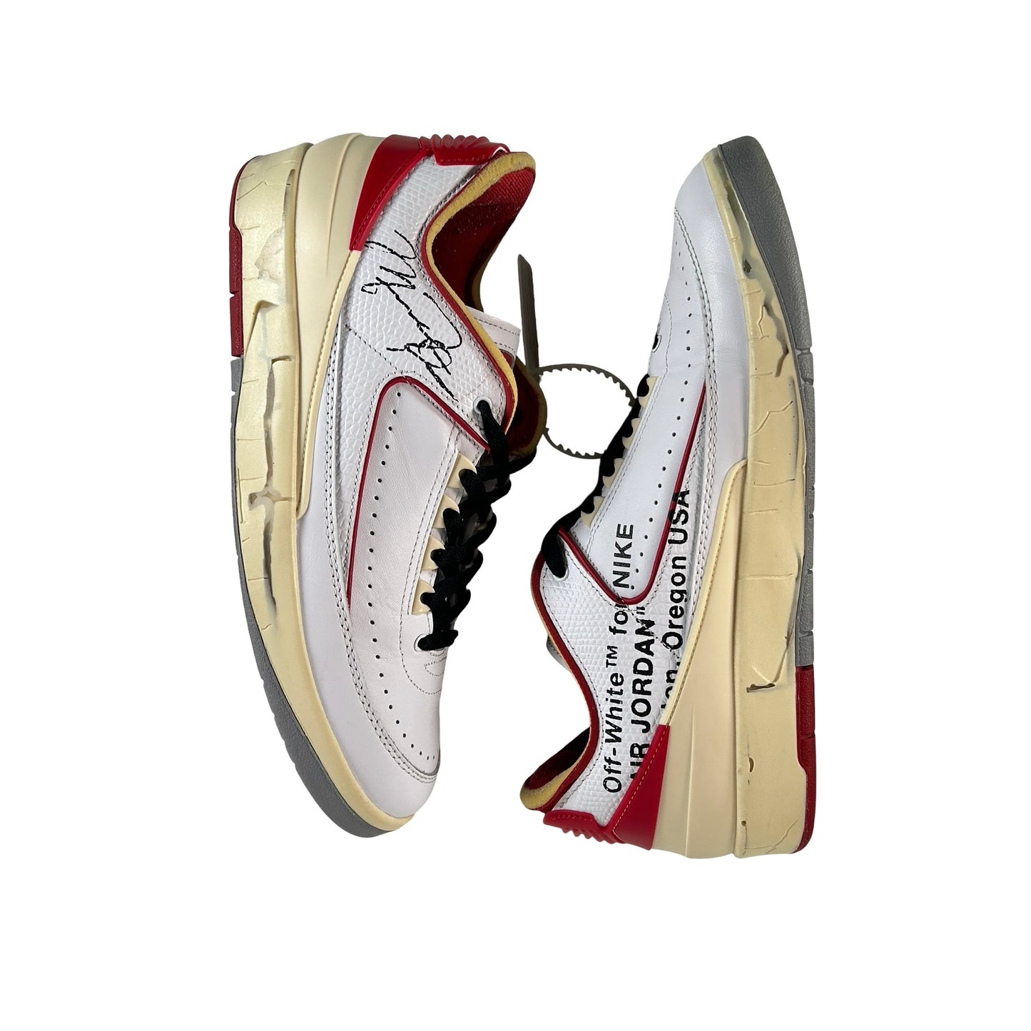 DJ4375 106 Jordan 2 Retro Low SP Off-White White Red [USED] - 10 M (Used3)