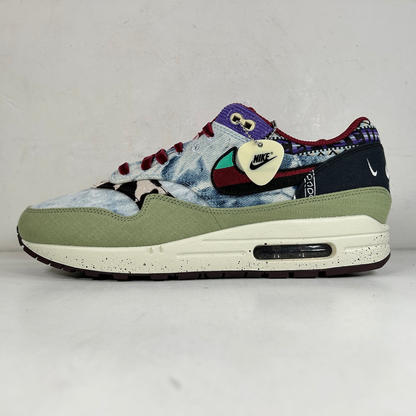 DN1803 300 Nike Air Max 1 Concepts Denim Olive Canvas [USED] - 11 M (VNDS)