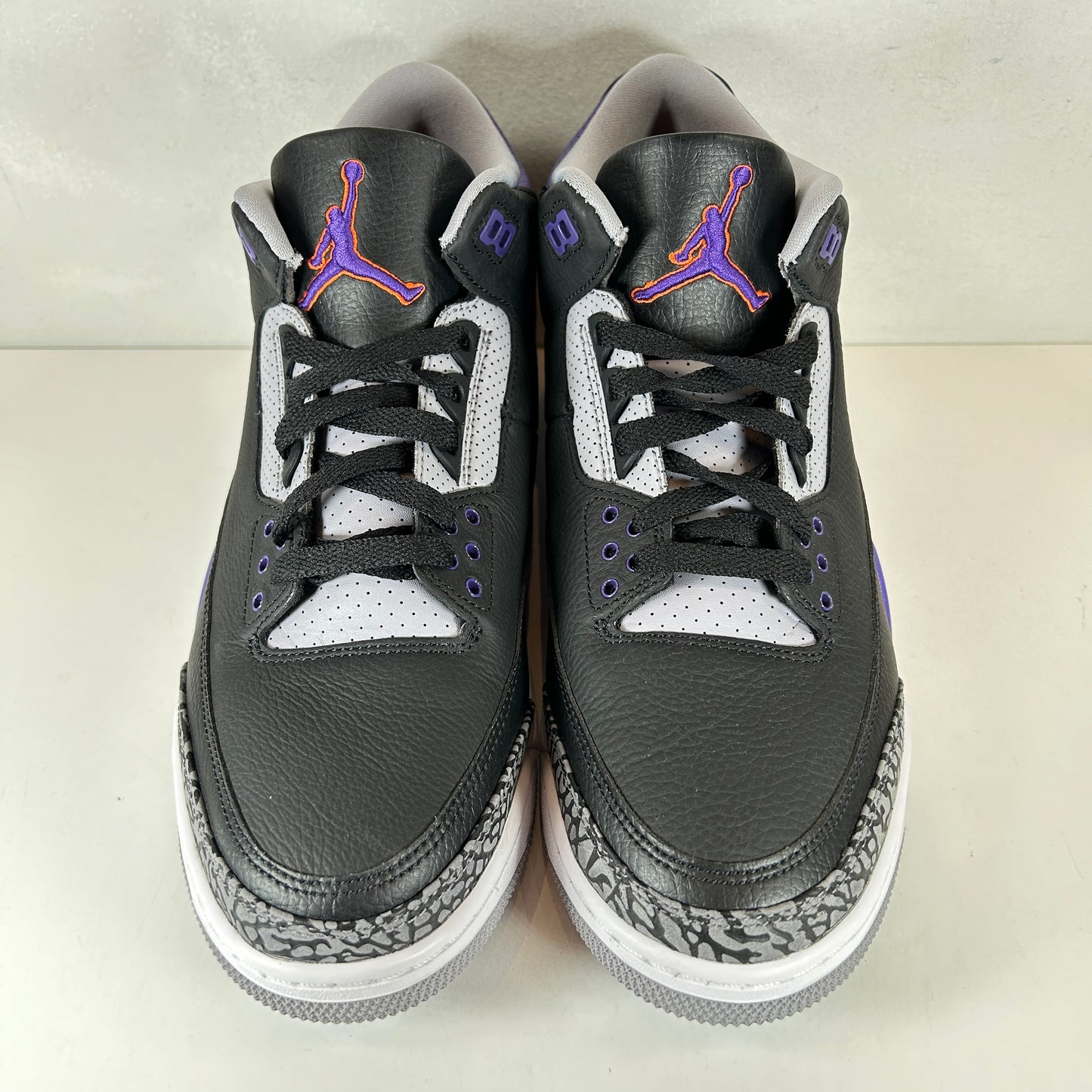 CT8532 050 Jordan 3 Retro Black Court Purple [USED] - 12 M (VNDS)