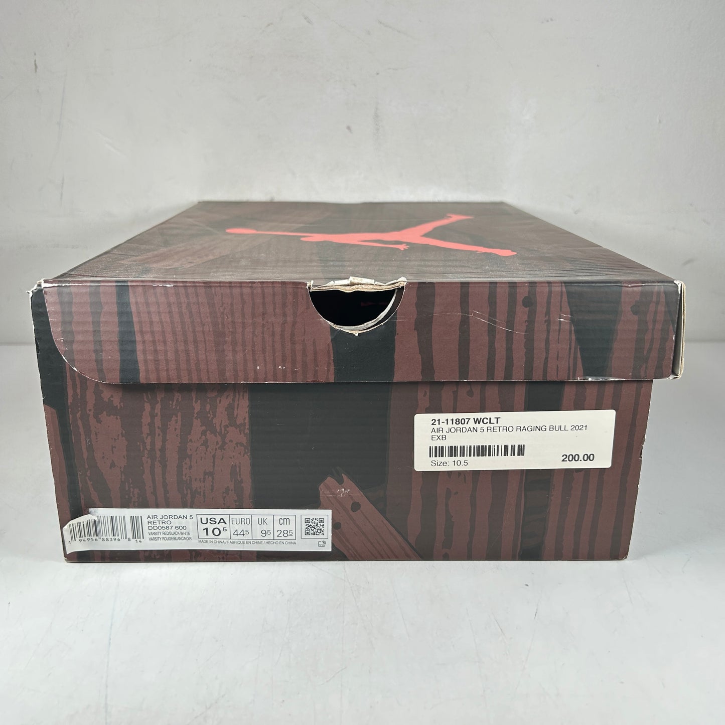 DD0587 600 Jordan 5 Raging Bull Red (2021) [USED] - 10.5 M (Used)
