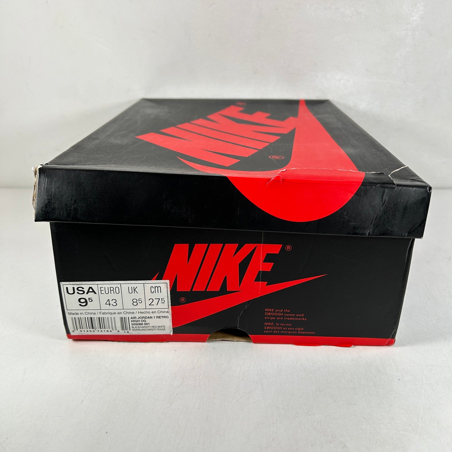 555088 001 Jordan 1 Retro High Bred Banned (2016) [USED] - 9.5 M (Used)