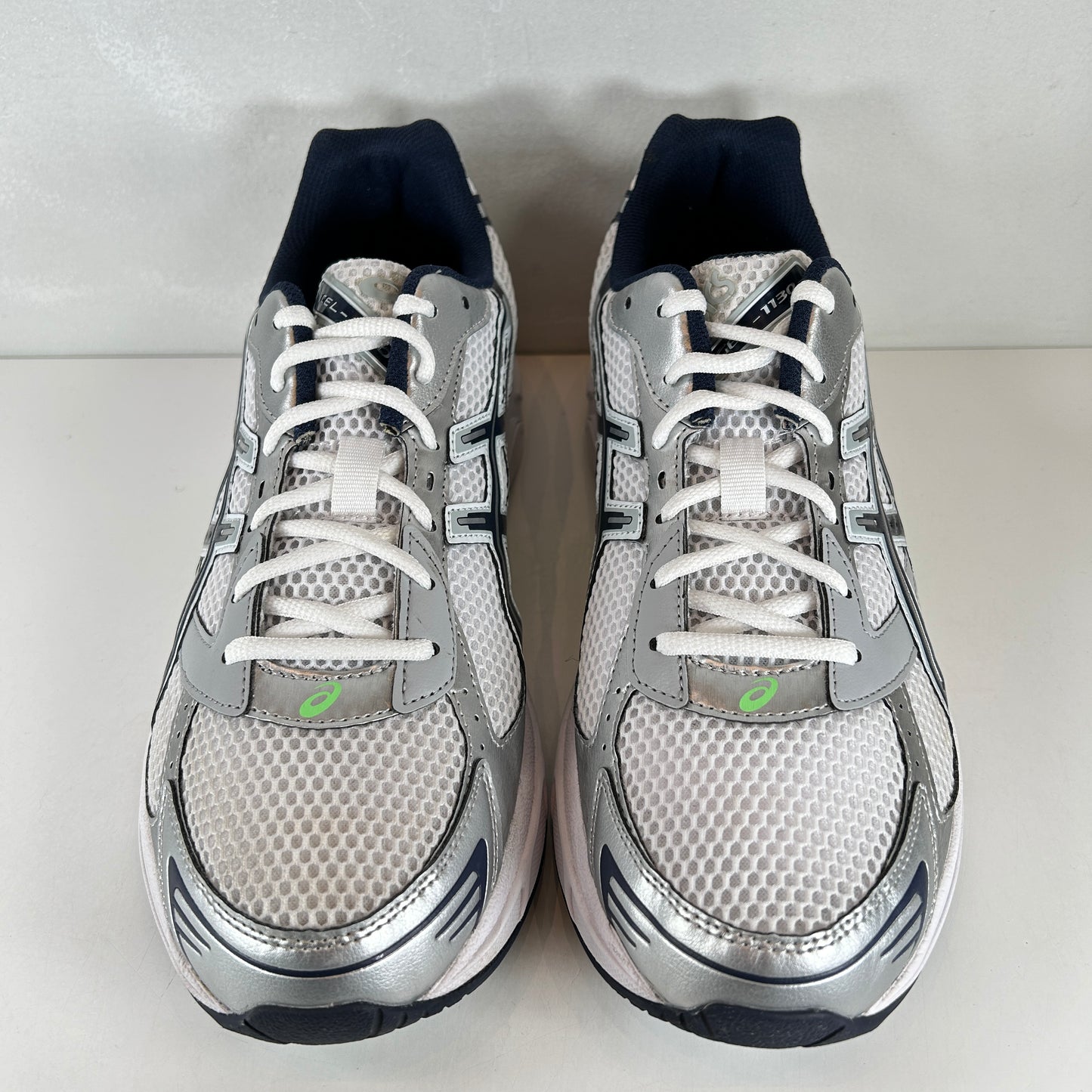 1201A256 114 ASICS Gel-1130 White Mid Grey Lime Green [USED] - 12 M (Used)