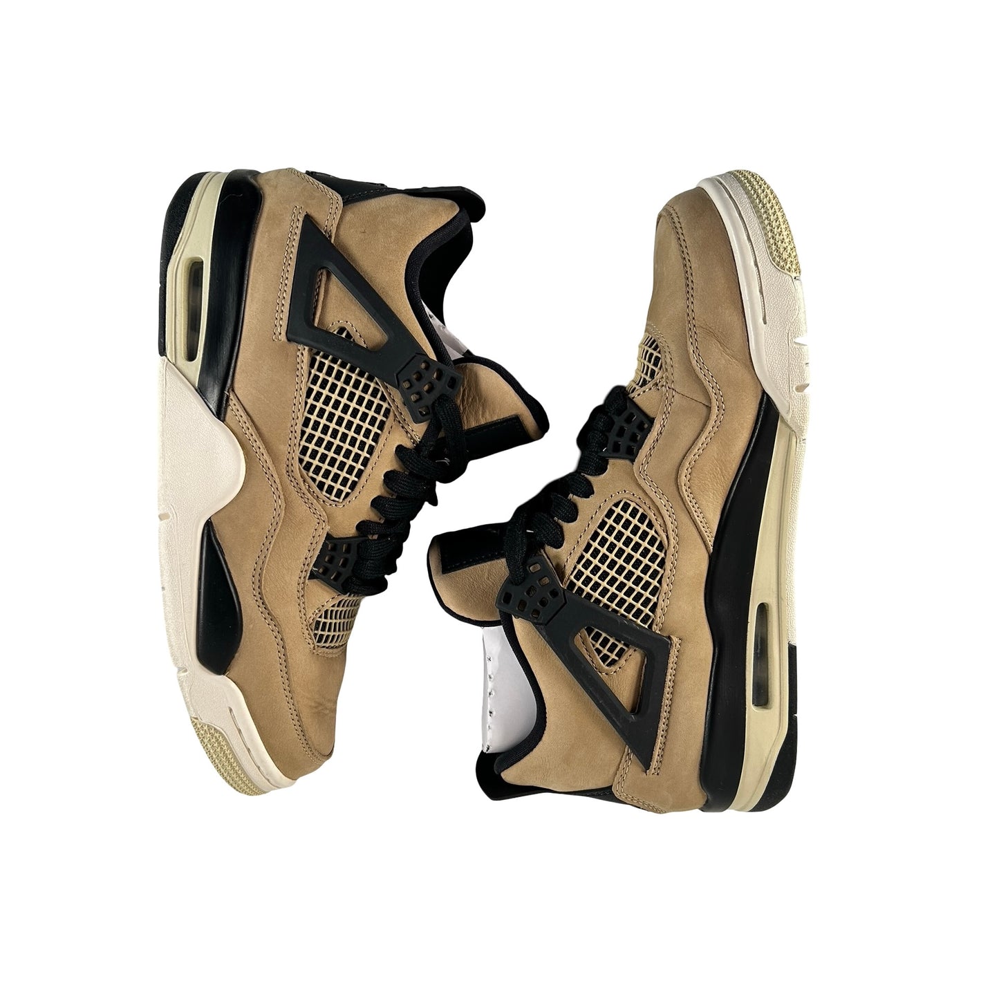 AQ9129 200 Jordan 4 Retro Fossil (Women's) [USED] - 8 W (Used)