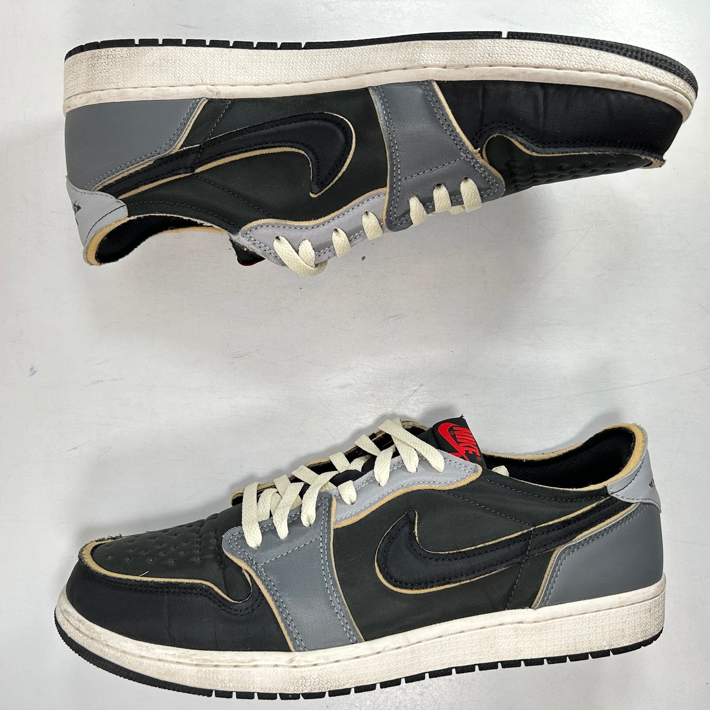 DV0982 006 Jordan 1 Low OG EX Black Smoke Grey [USED] - 14 M (Used) (No Box2)