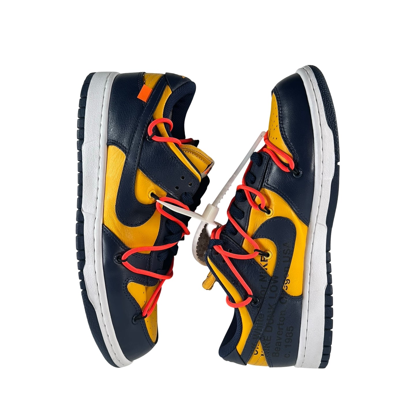 CT0856 700 Dunk Low Off-White University Gold [USED] - 9 M (Used)