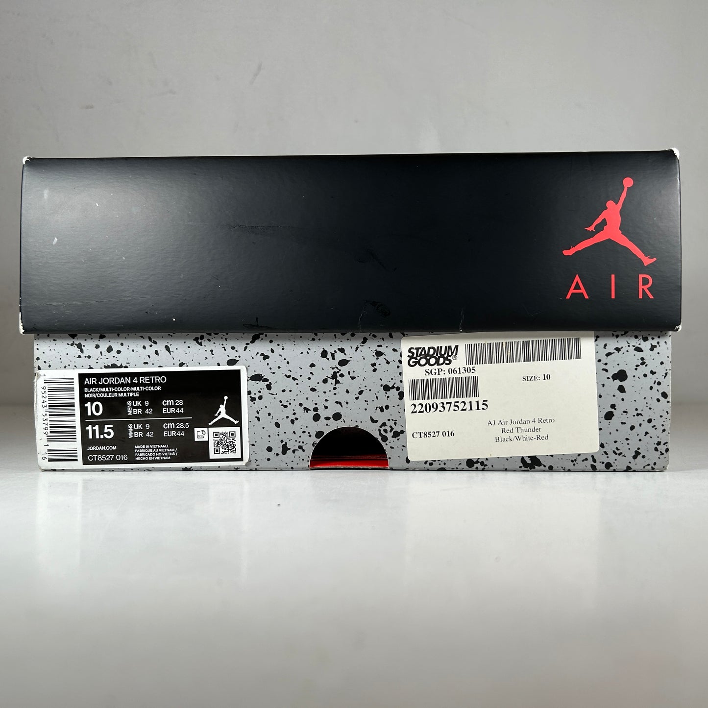 CT8527 016 Jordan 4 Retro Red Thunder [USED] - 10 M (VNDS)