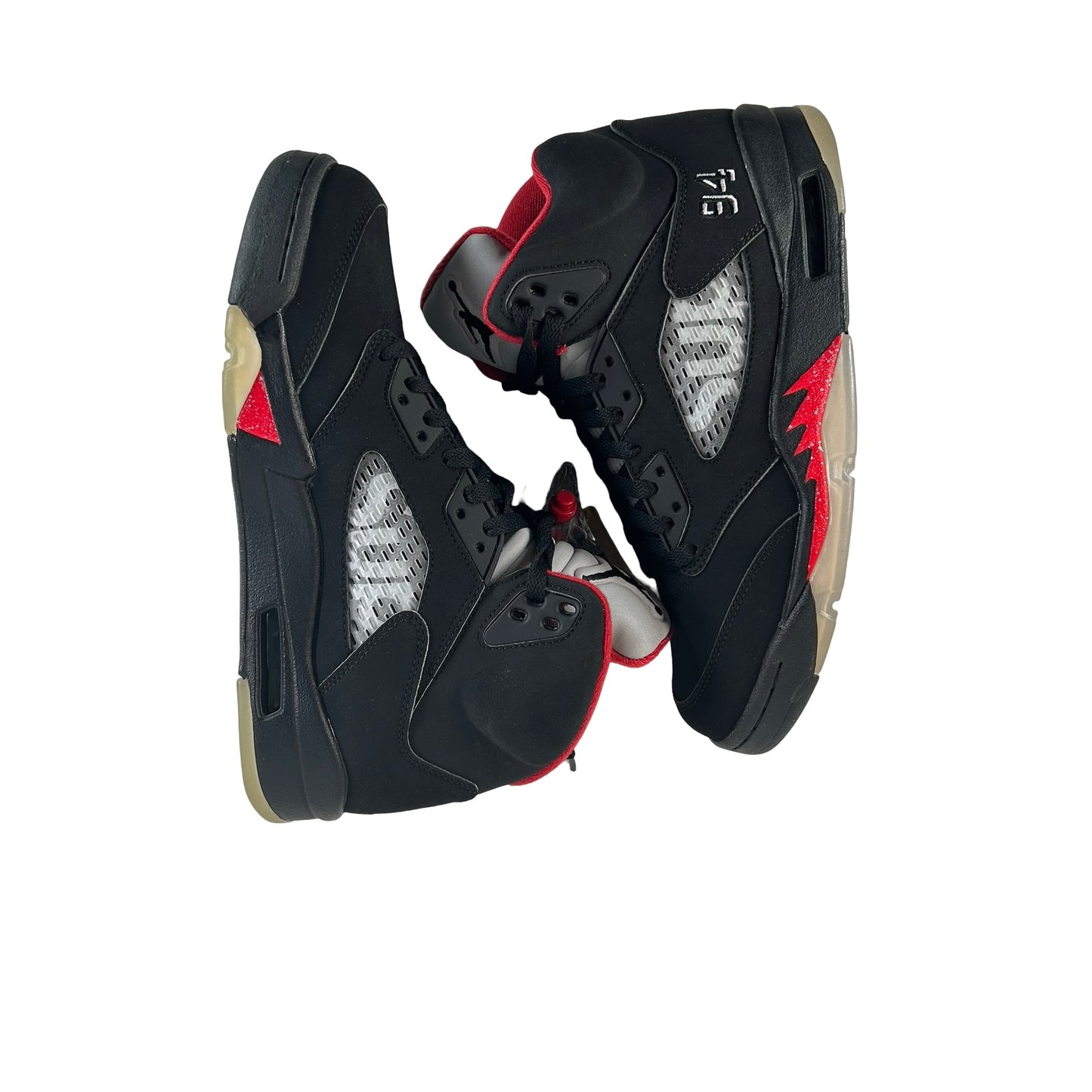 824371 001 Jordan 5 Retro Supreme Black [CONDITIONAL] - 8.5 M (Yellowing Soles)