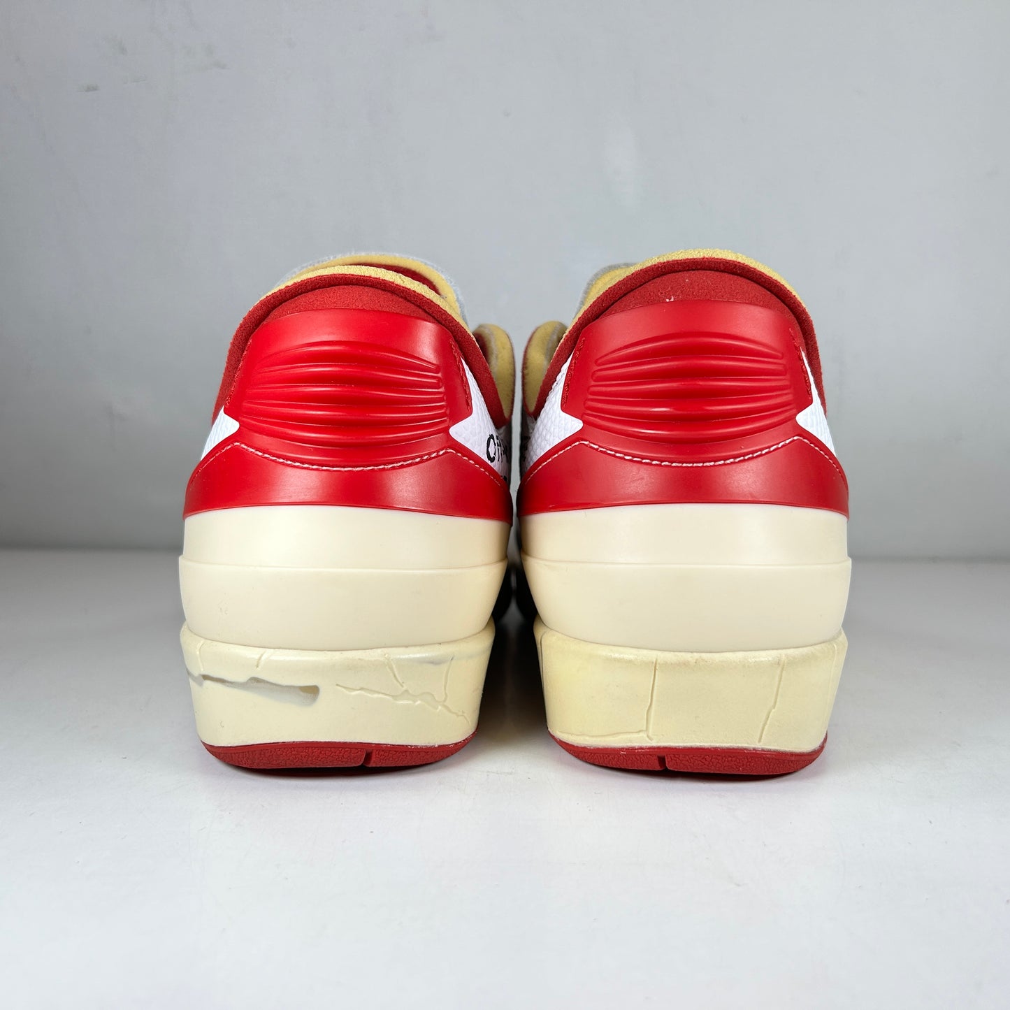 DJ4375 106 Jordan 2 Retro Low SP Off-White White Red [USED] - 7.5 M (Used)