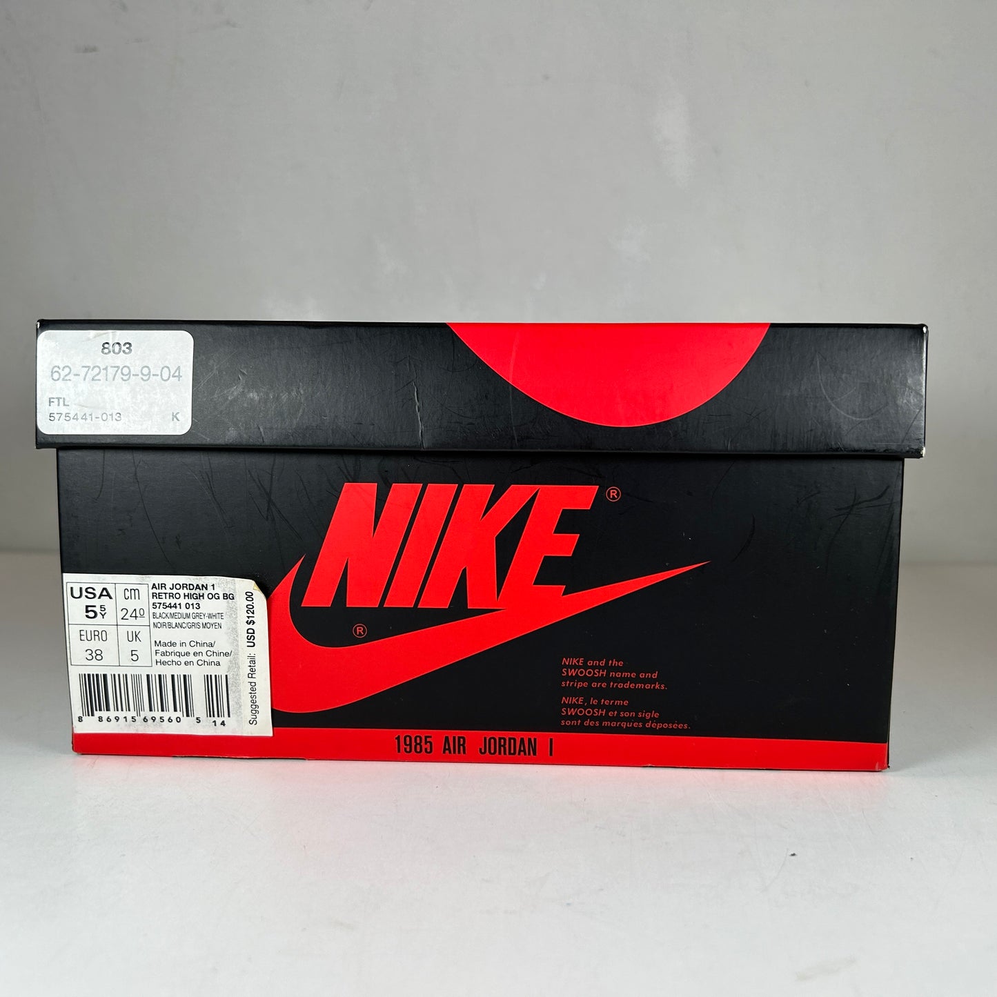 575441 013 Jordan 1 Retro High Shadow (2018) (GS) [USED] - 5.5 Y (Used)