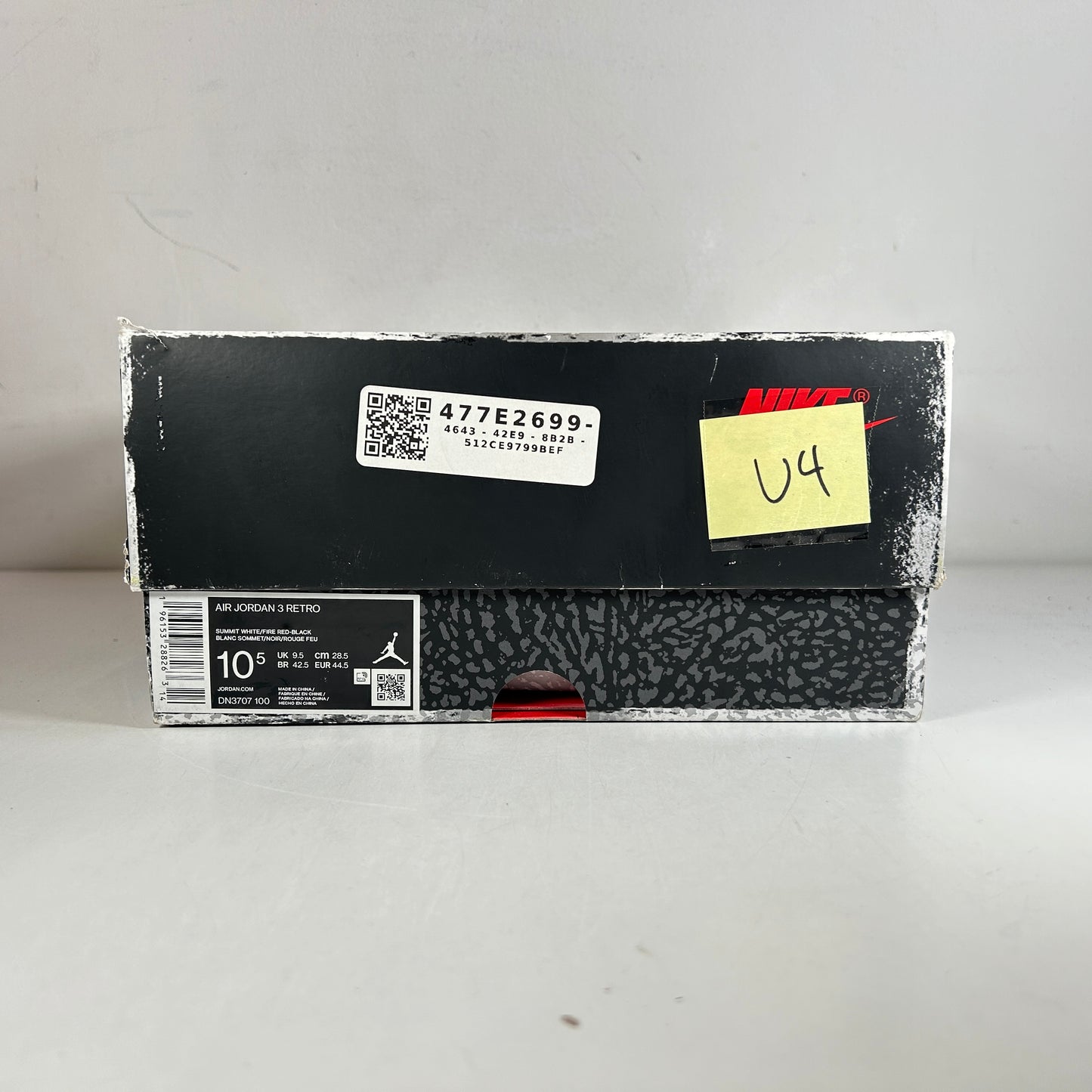 DN3707 100 Jordan 3 Retro White Cement Reimagined [USED] - 10.5 M (Used4)