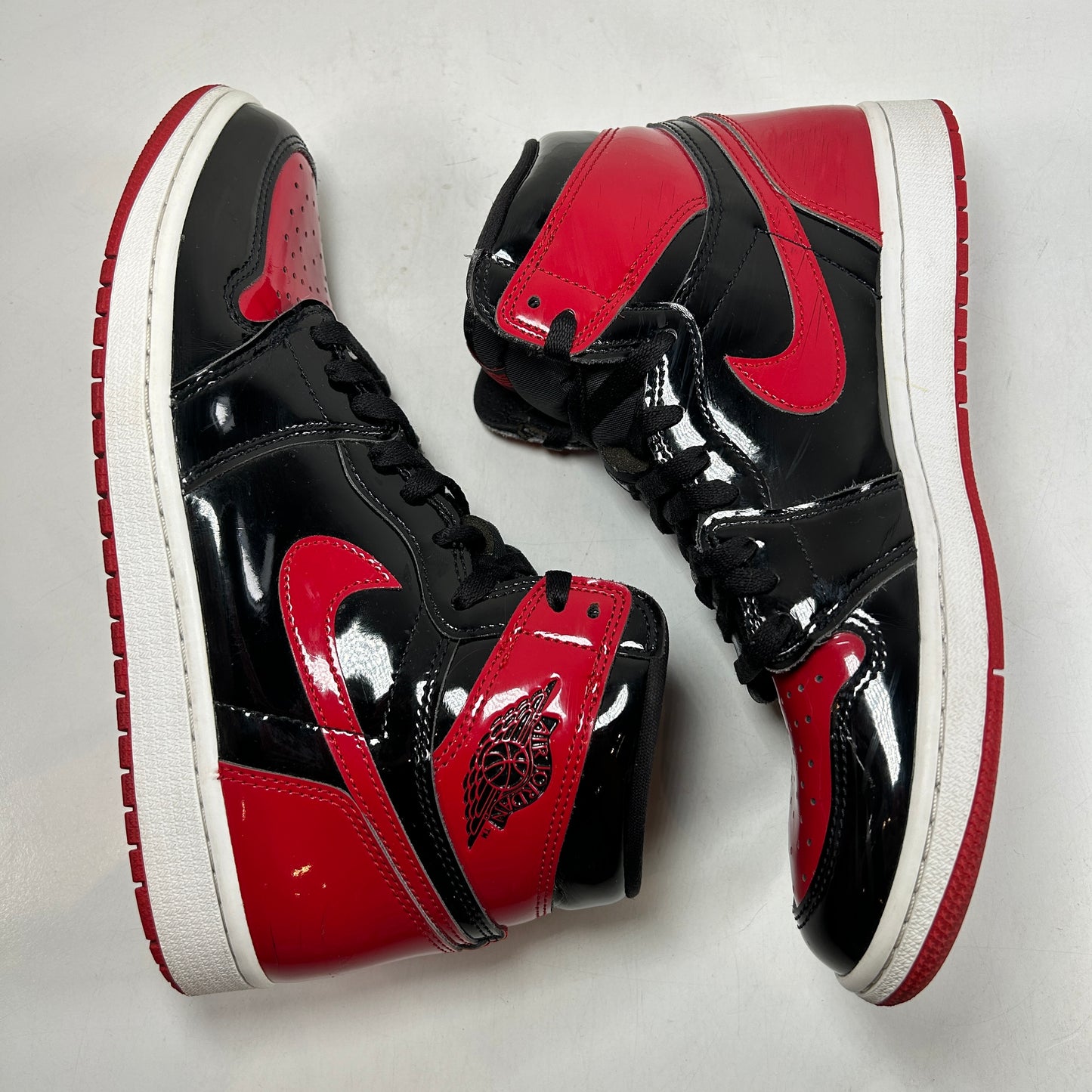 555088 063 Jordan 1 Retro High OG Patent Bred [USED] - 10 M (Used3)