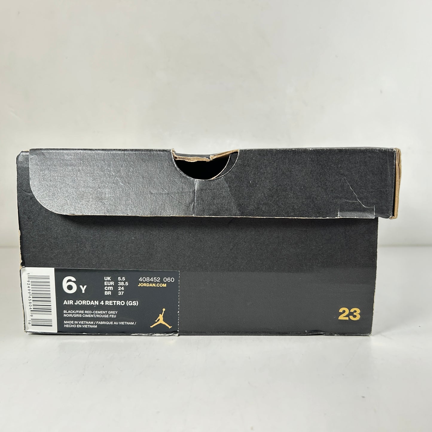 408452 060 Jordan 4 Retro Bred (2019) (GS) [USED] - 6 Y (Used)
