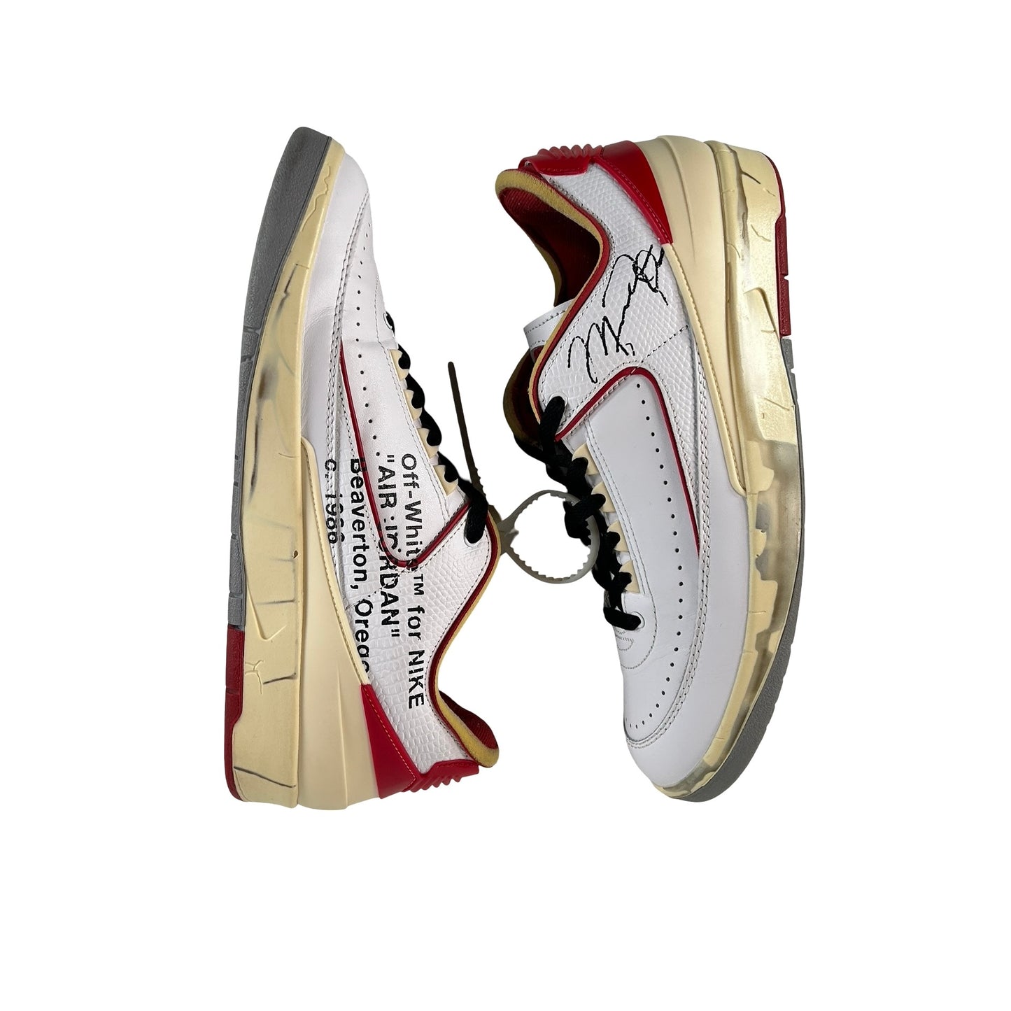 DJ4375 106 Jordan 2 Retro Low SP Off-White White Red [USED] - 10 M (Used3)