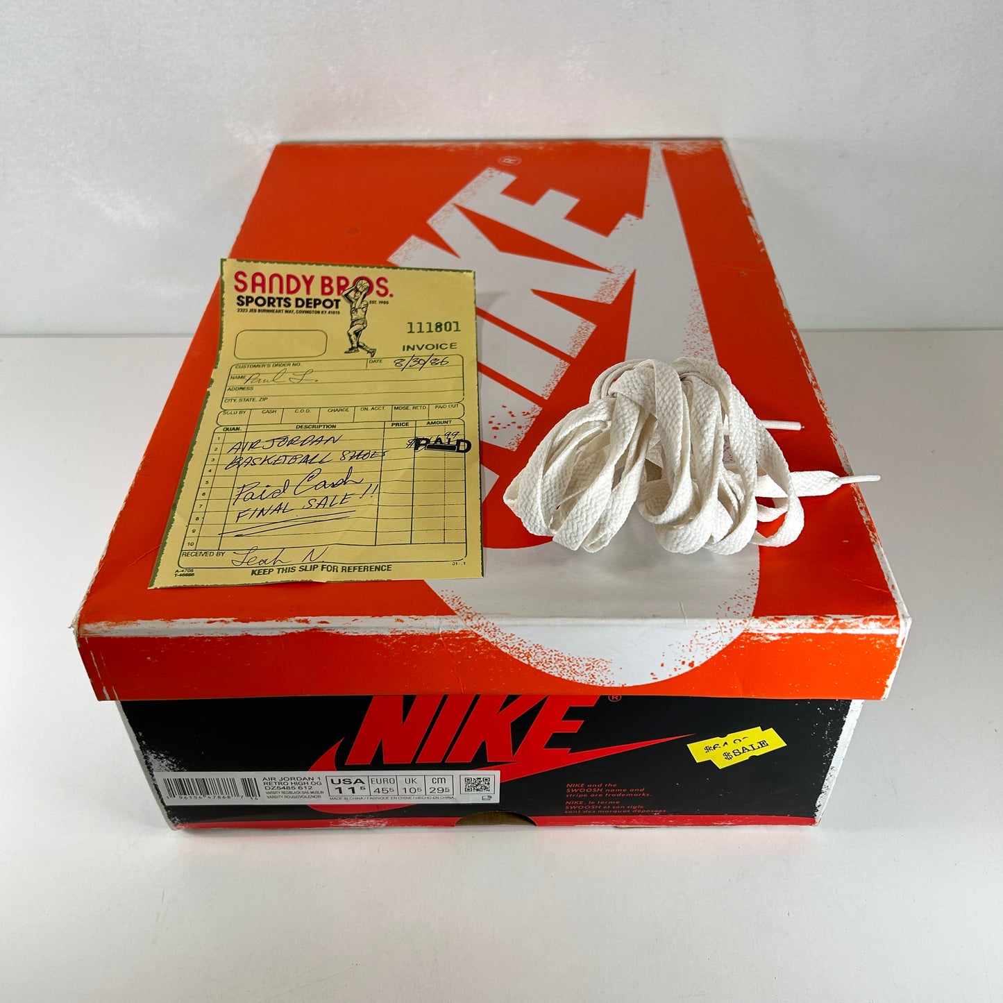 DZ5485 612 Jordan 1 Retro High OG Chicago Lost And Found [USED] - 11.5 M (Used)