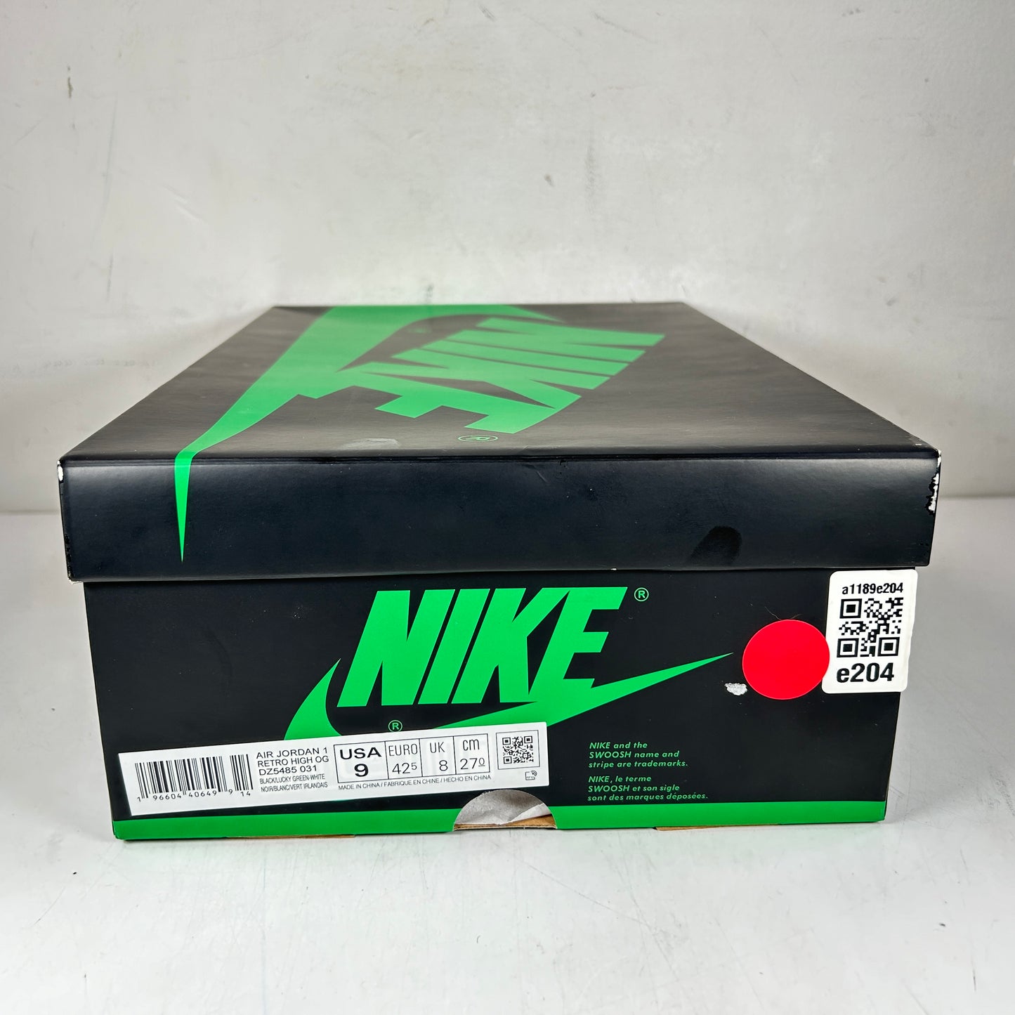 DZ5485 031 Jordan 1 Retro High OG Lucky Green [USED] - 9 M (Used2)