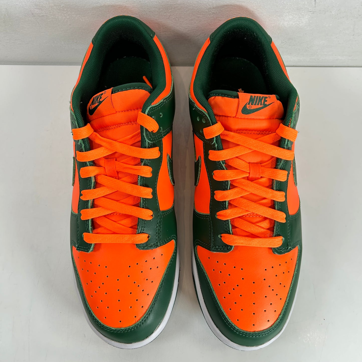 DD1391 300 Nike Dunk Low Retro Miami Hurricanes [USED] - 11 M (Used)