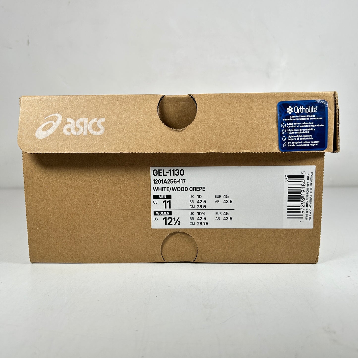 1201A256 117 ASICS Gel-1130 White Wood Crepe [USED] - 11 M (VNDS)
