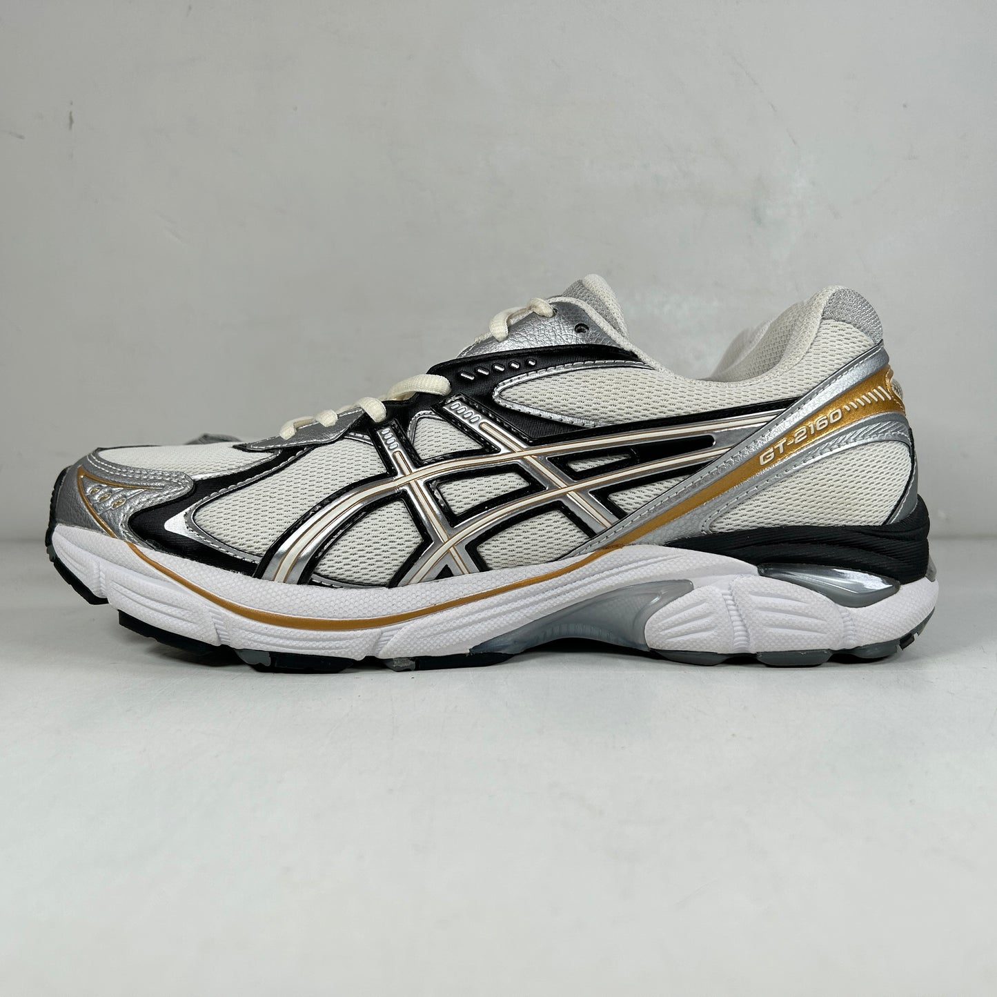 1203A320 100 ASICS GT-2160 Cream Pure Silver Gold [USED] - 9 M (Used) (No Box)