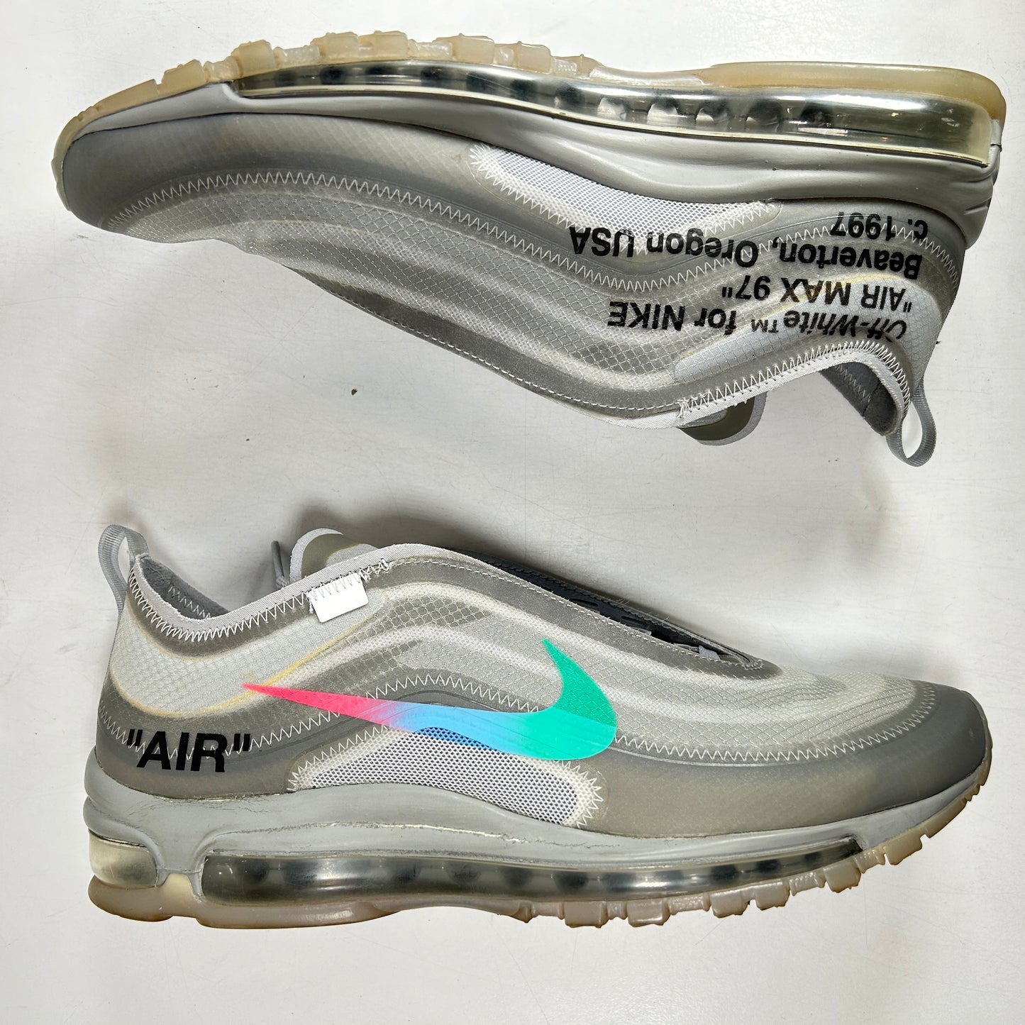 AJ4585 101 Nike Air Max 97 Off-White Menta [USED] - 10 M (Used)