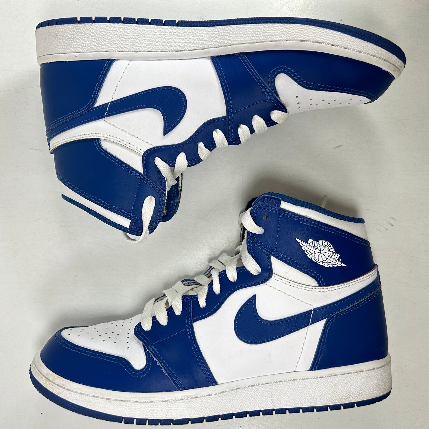 575441 127 Jordan 1 Retro Storm Blue (GS) [USED] - 7 Y (Used) (No Box)