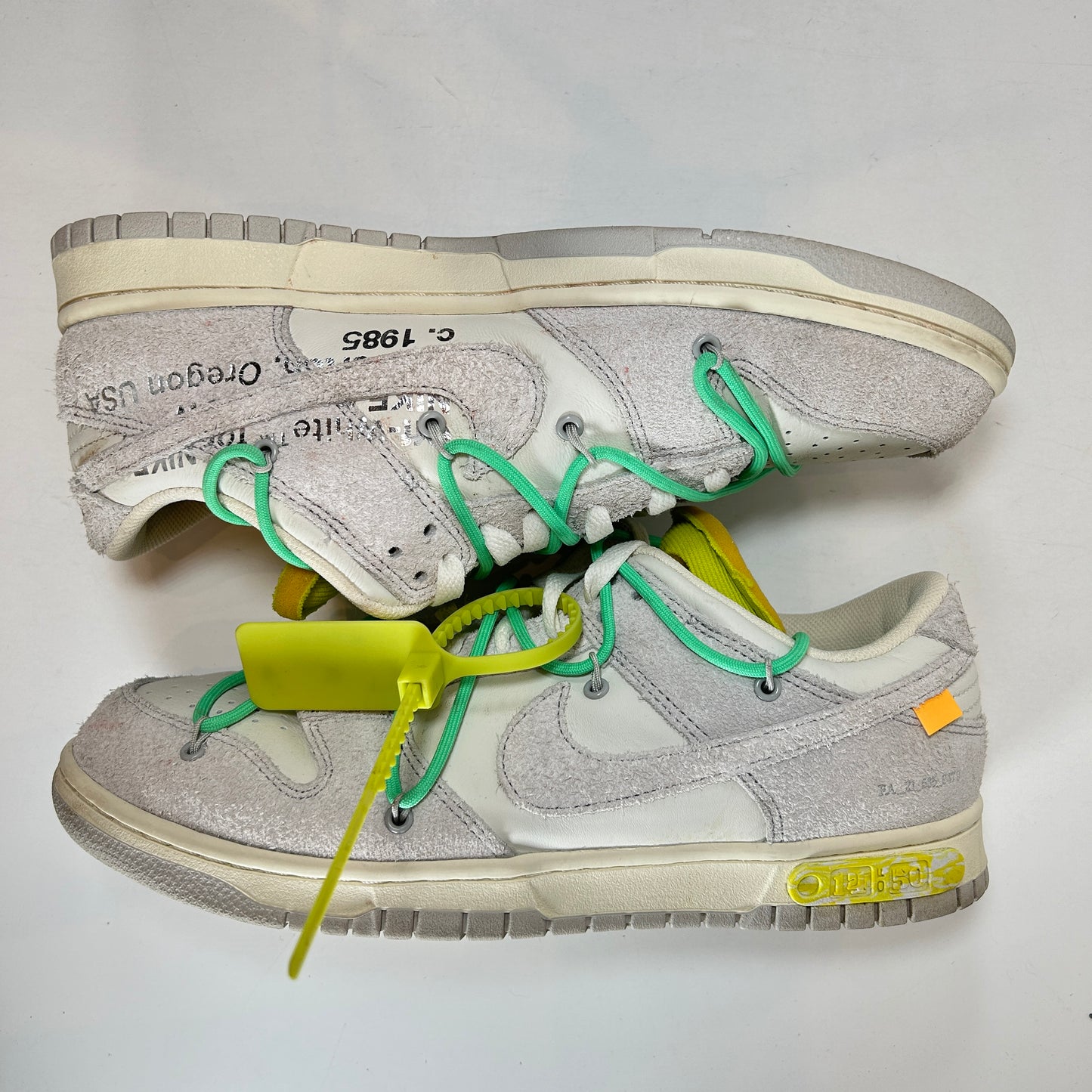 DJ0950 106 Nike Dunk Low Off-White Lot 14 [USED] - 10.5 M (Used)