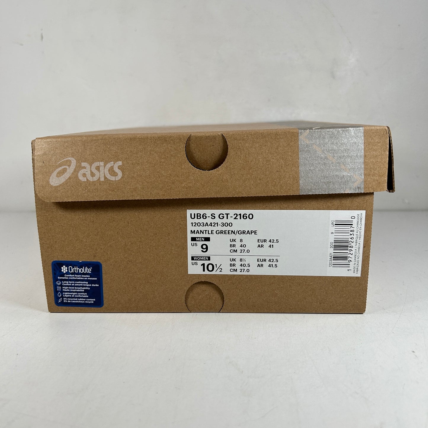 1203A421 300 ASICS UB6-S GT-2160 Kiko Kostadinov Mantle Green Grape [USED] - 9 M (Used)