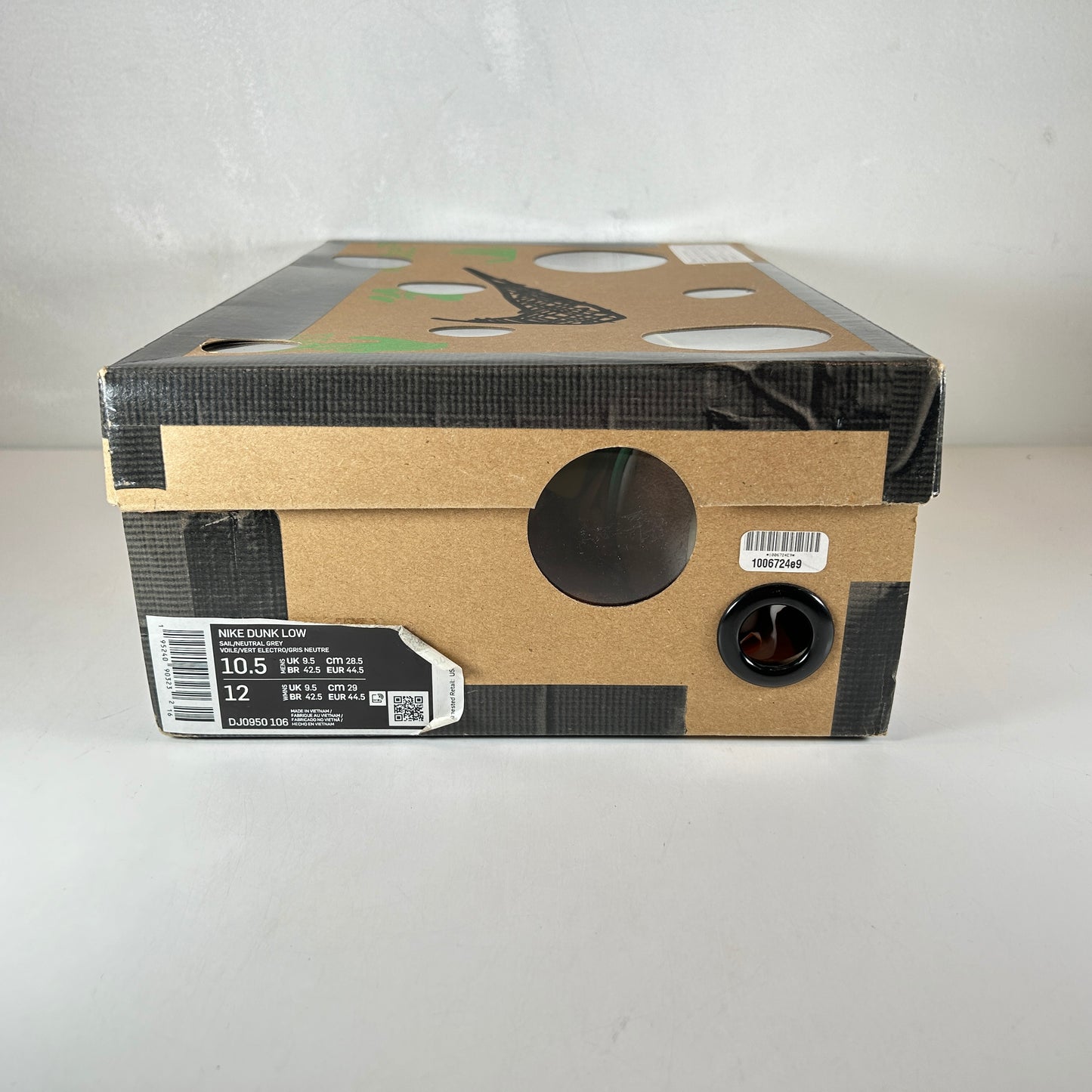 DJ0950 106 Nike Dunk Low Off-White Lot 14 [USED] - 10.5 M (Used)