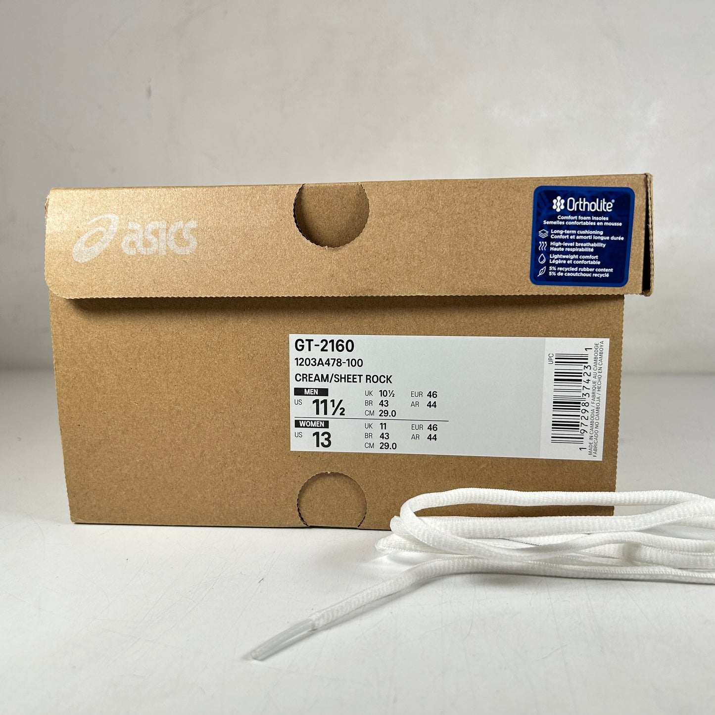 1203A478 100 ASICS GT-2160 Pre-Aged Pack Sheet Rock [USED] - 11.5 M (VNDS)