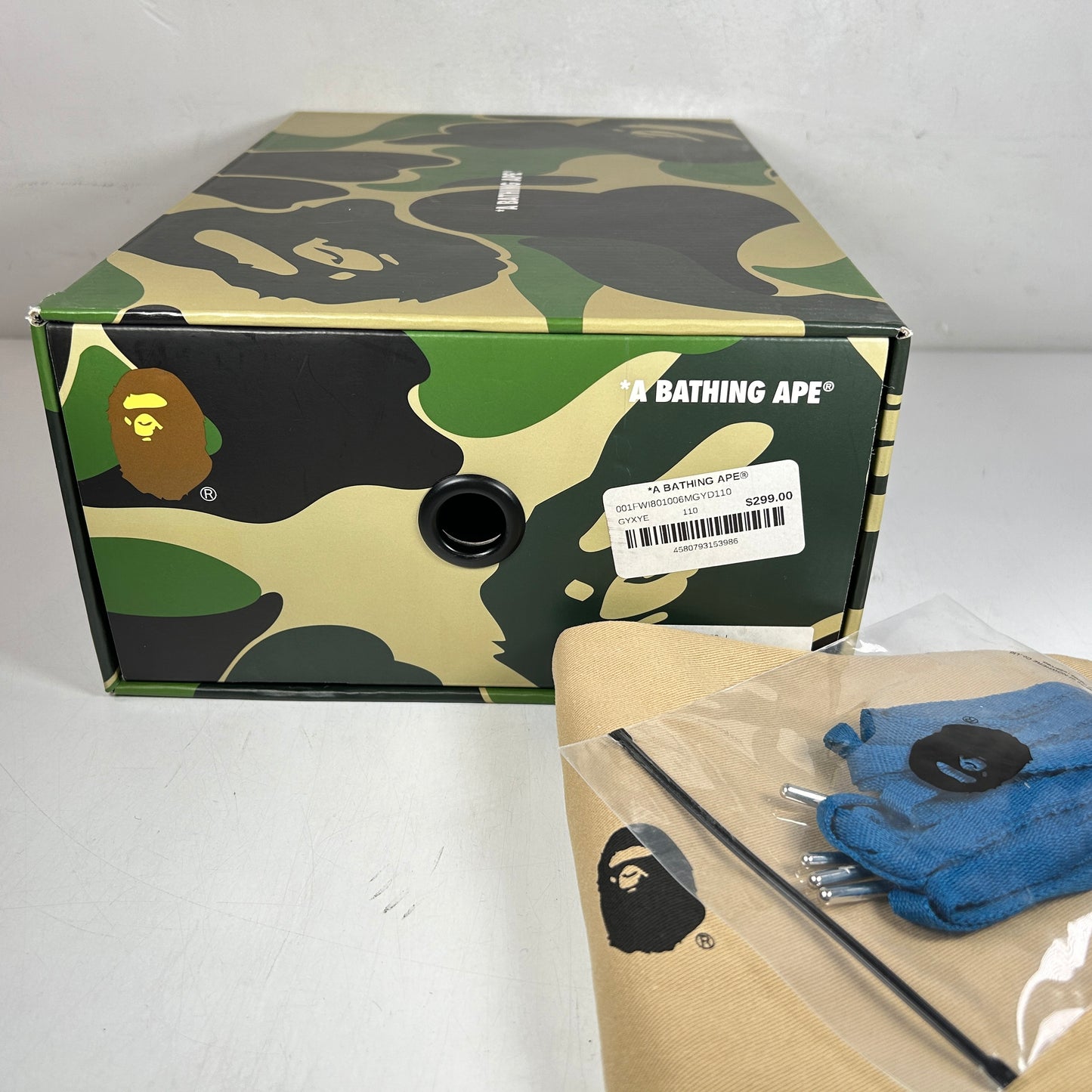 1I80191006 A Bathing Ape Bape Sta Nostalgic Blue Yellow [USED] - 11 M (Used)