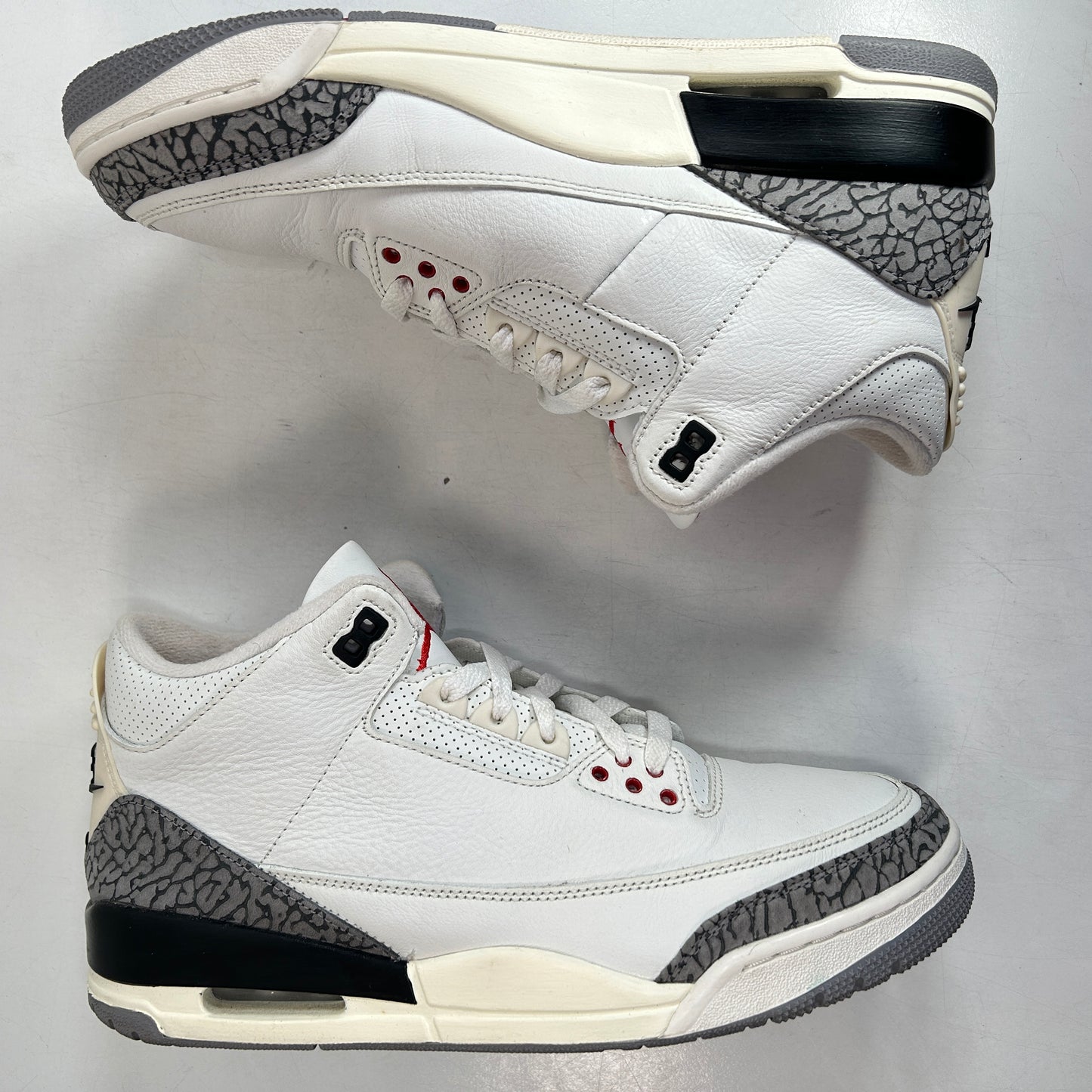 DN3707 100 Jordan 3 Retro White Cement Reimagined [USED] - 10.5 M (Used8)