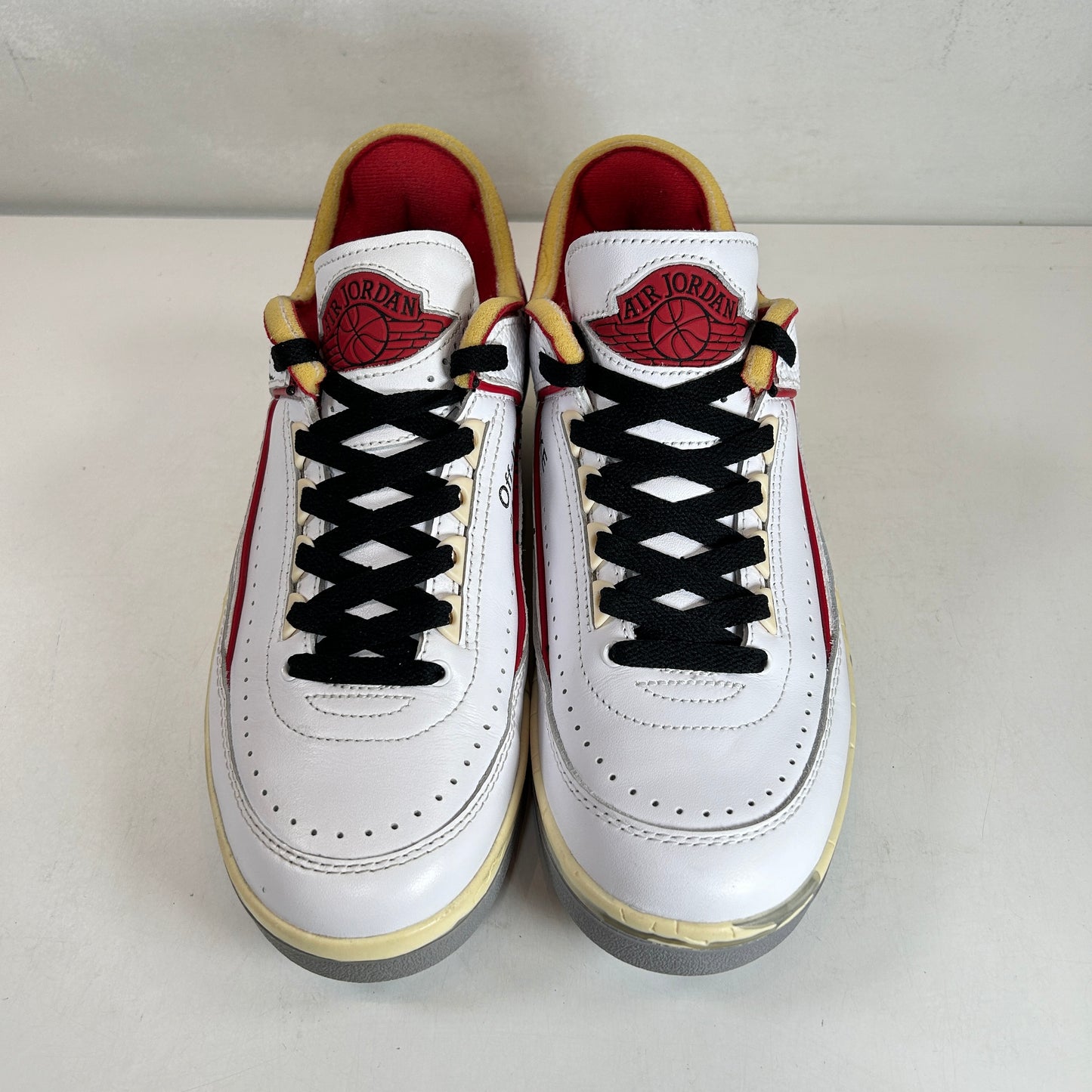 DJ4375 106 Jordan 2 Retro Low SP Off-White White Red [USED] - 7.5 M (Used)