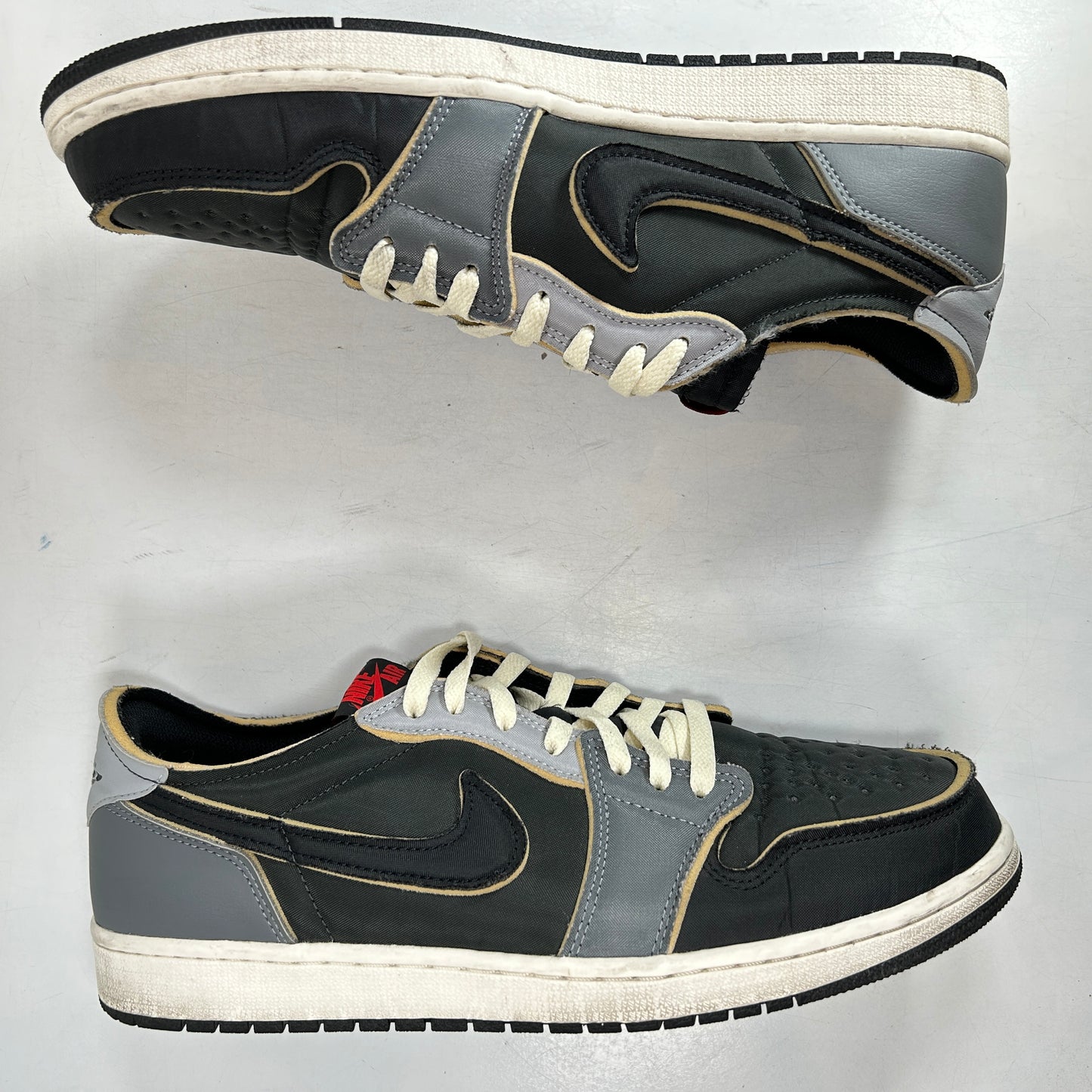 DV0982 006 Jordan 1 Low OG EX Black Smoke Grey [USED] - 14 M (Used) (No Box2)
