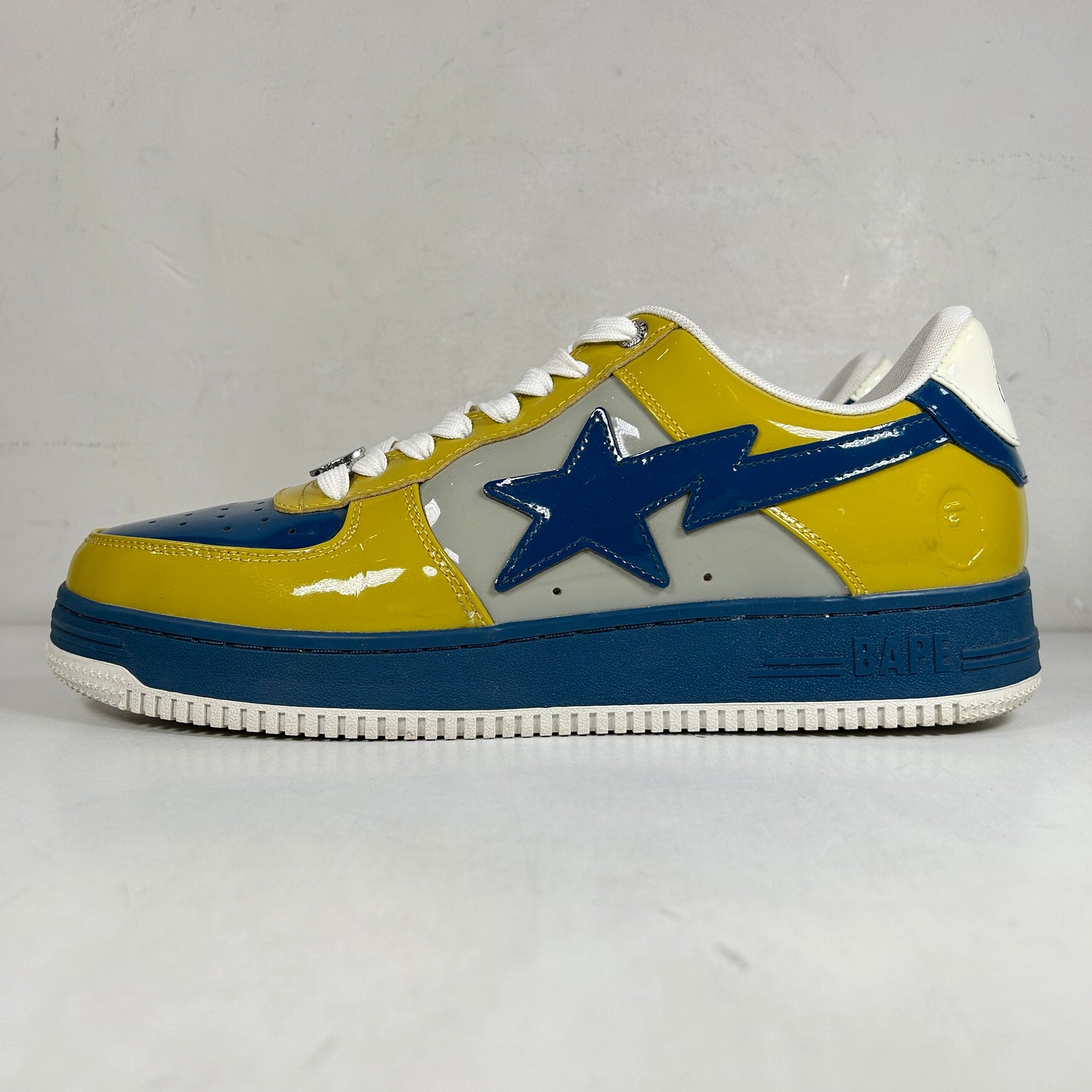 1I80191006 A Bathing Ape Bape Sta Nostalgic Blue Yellow [USED] - 11 M (Used)