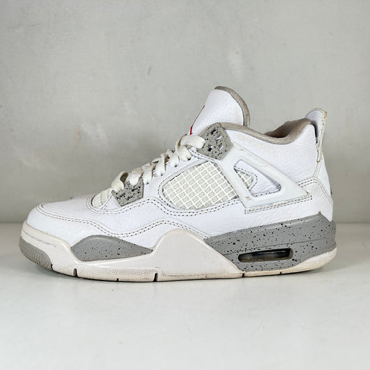 DJ4699 100 Jordan 4 Retro White Oreo (2021) (GS) [USED] - 4 Y (Used)